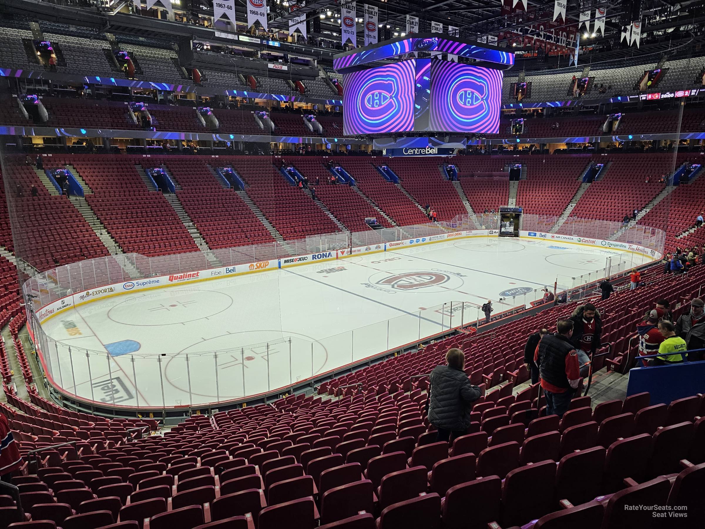 section 104, row v seat view  for hockey - bell centre