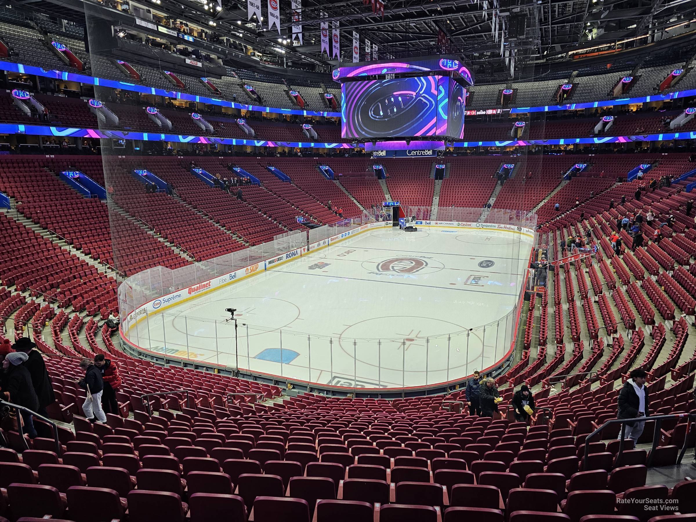 section 106, row v seat view  for hockey - bell centre