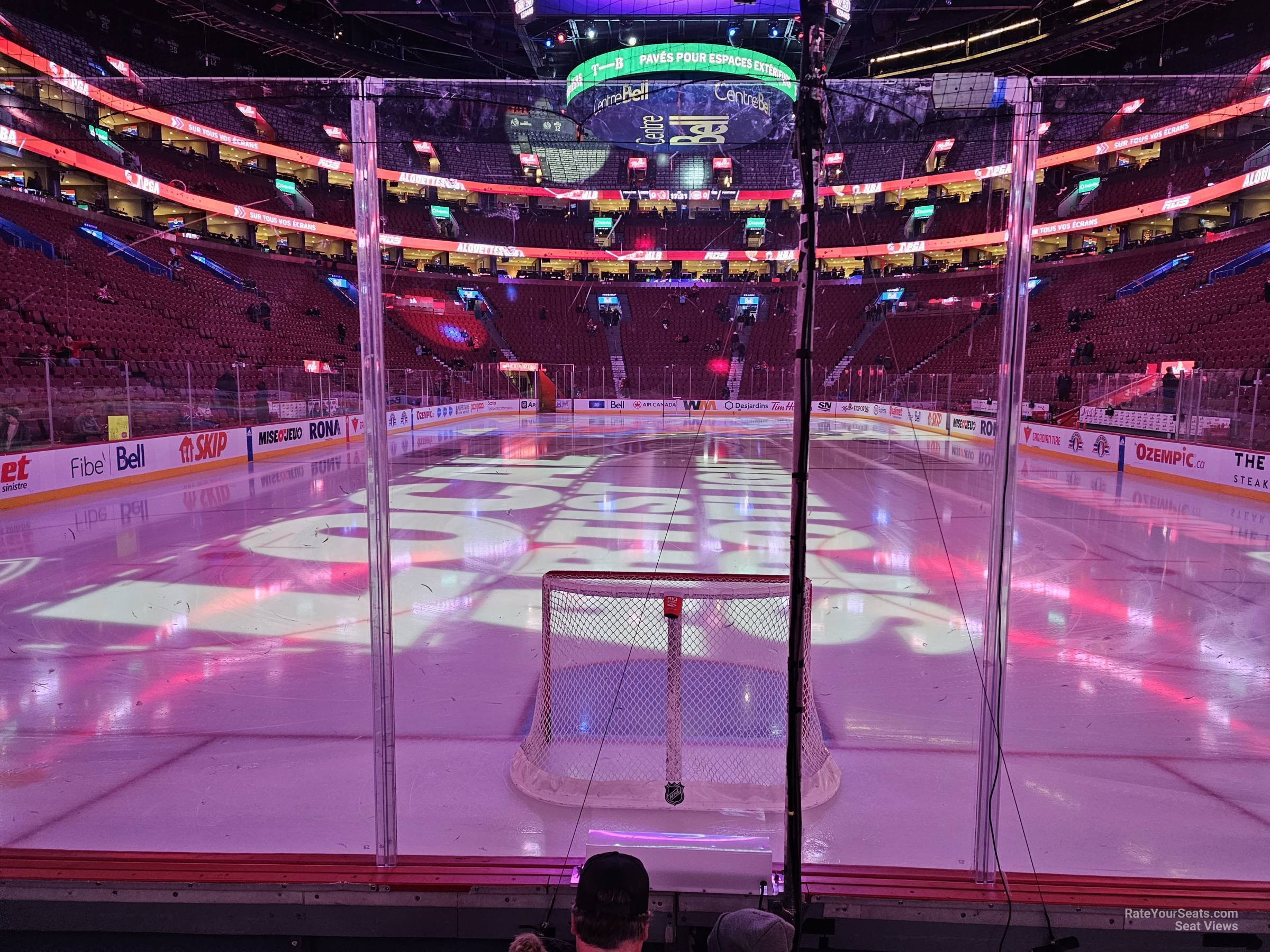 section 107, row dd seat view  for hockey - bell centre