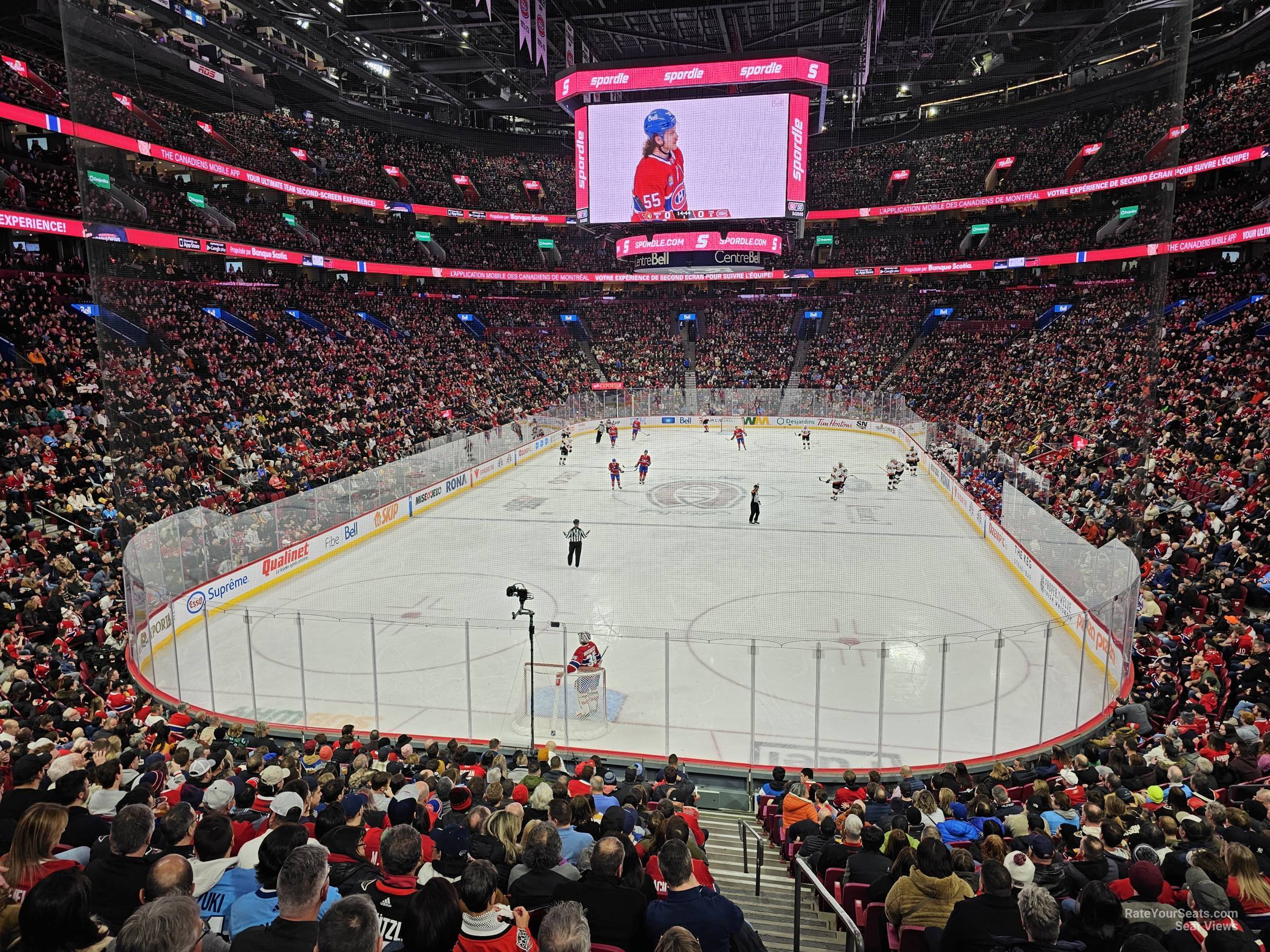 section 107, row n seat view for hockey - bell centre