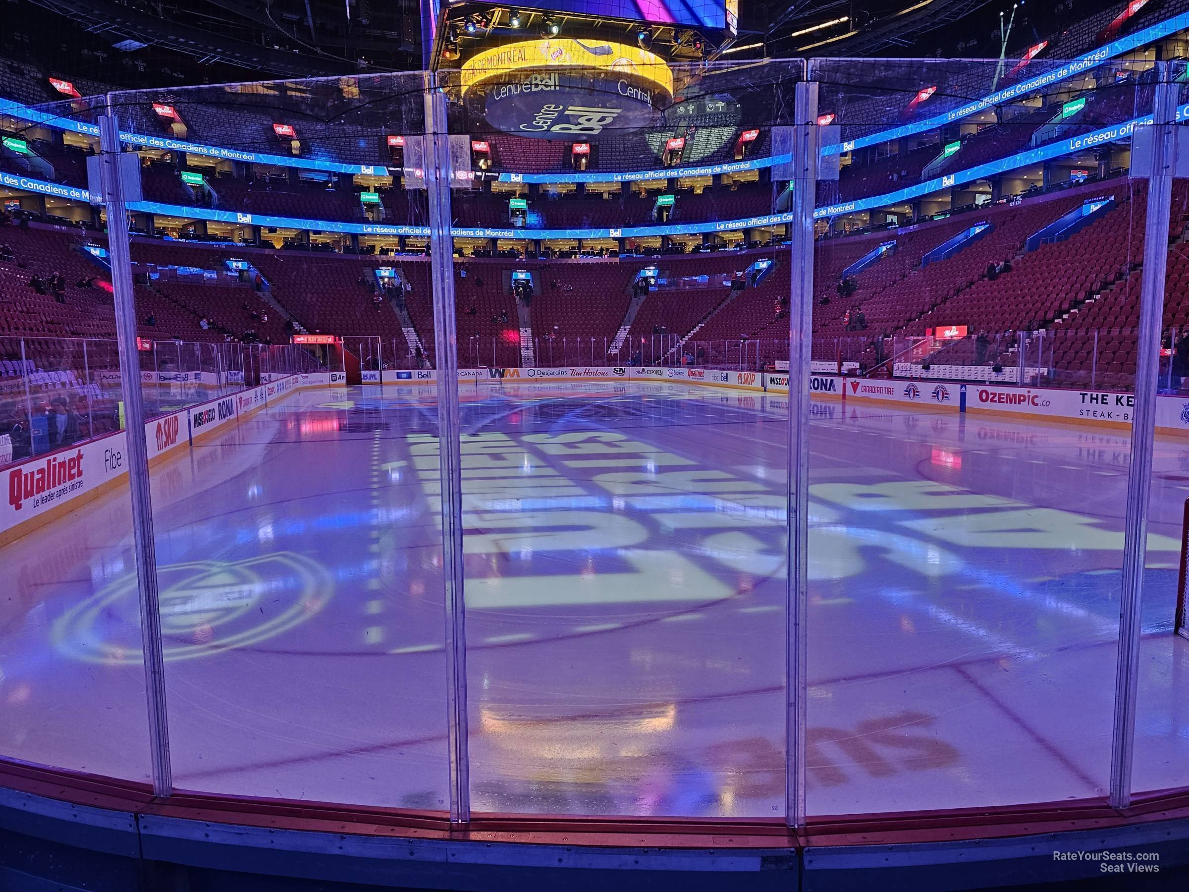 section 108, row dd seat view  for hockey - bell centre