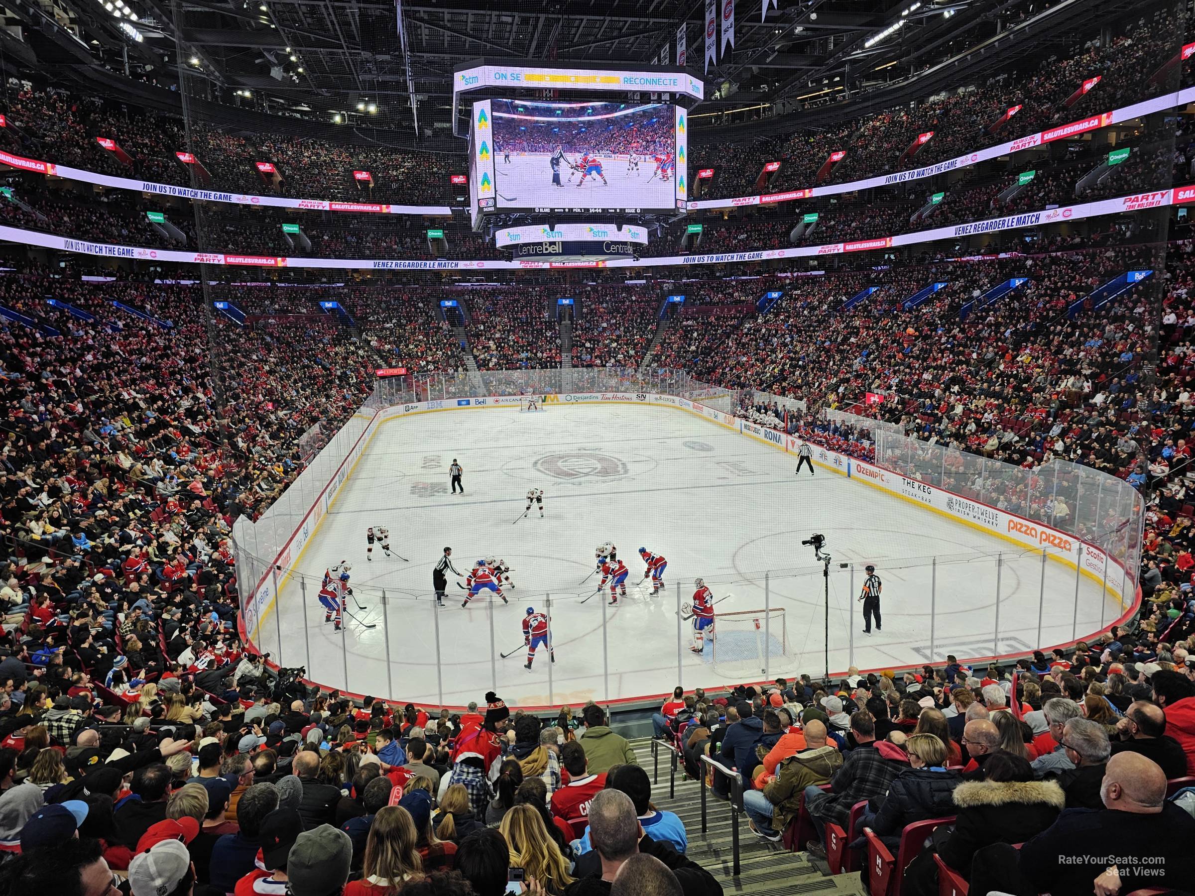 section 108, row n seat view  for hockey - bell centre