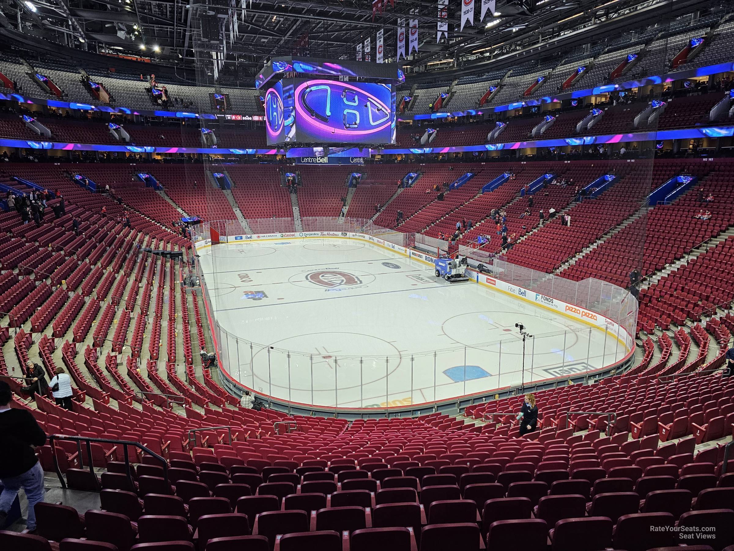 section 108, row v seat view  for hockey - bell centre