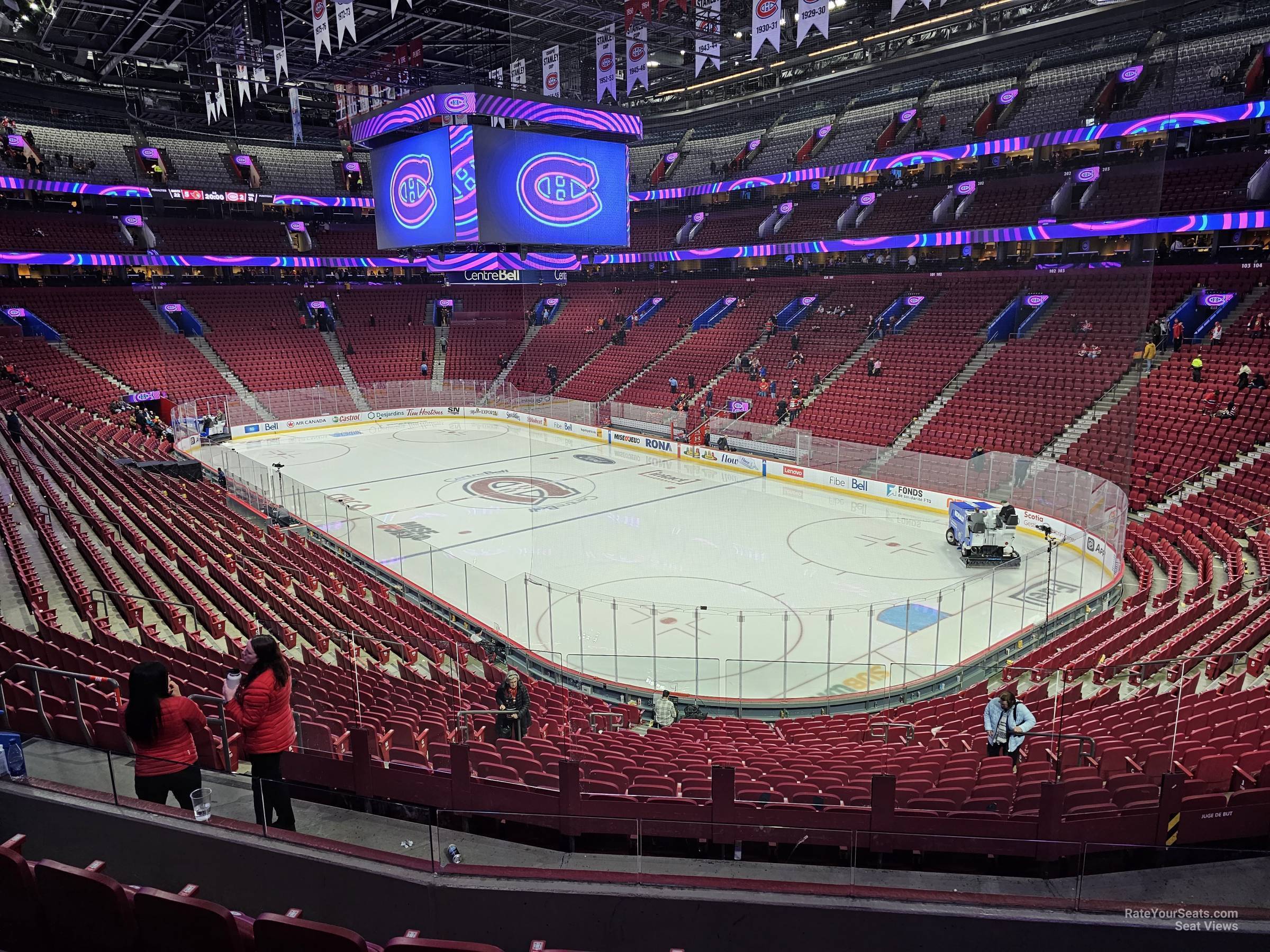 section 109, row v seat view  for hockey - bell centre