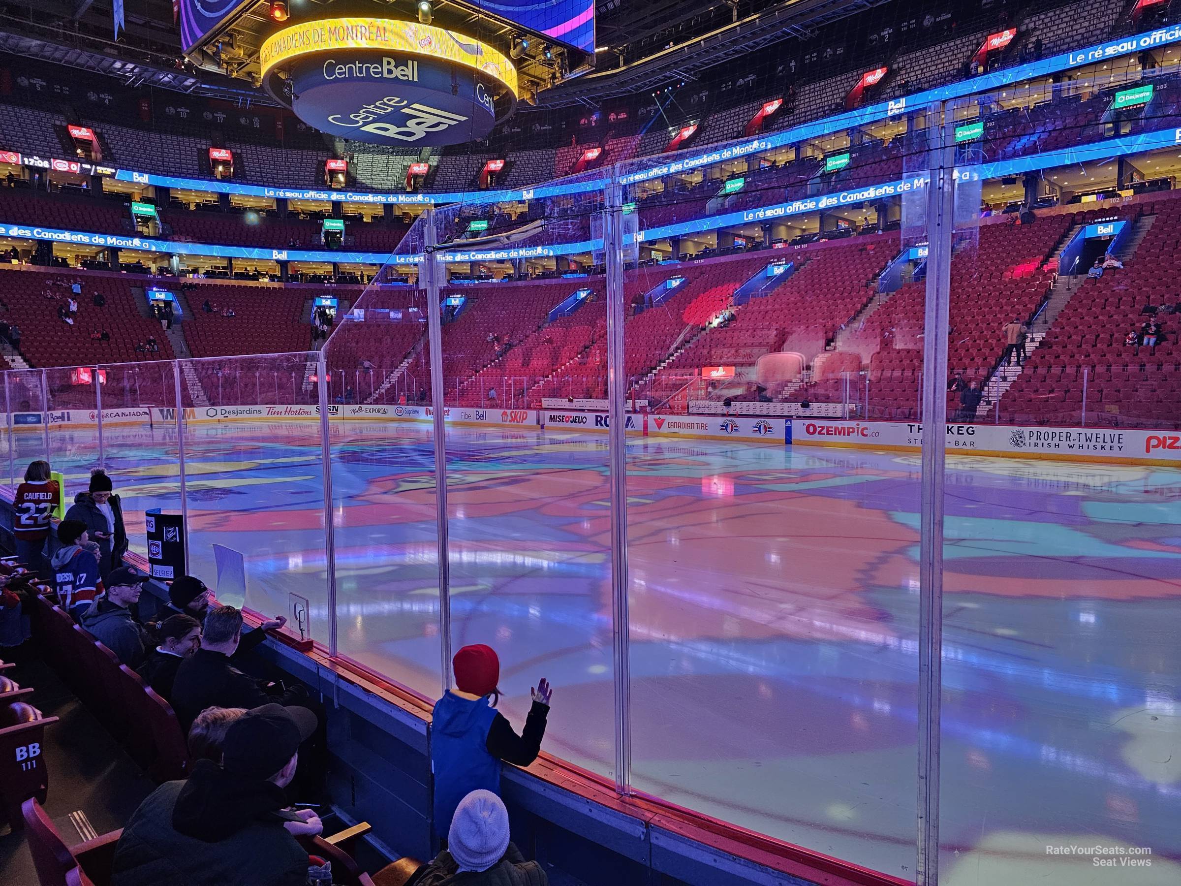 section 110, row dd seat view  for hockey - bell centre