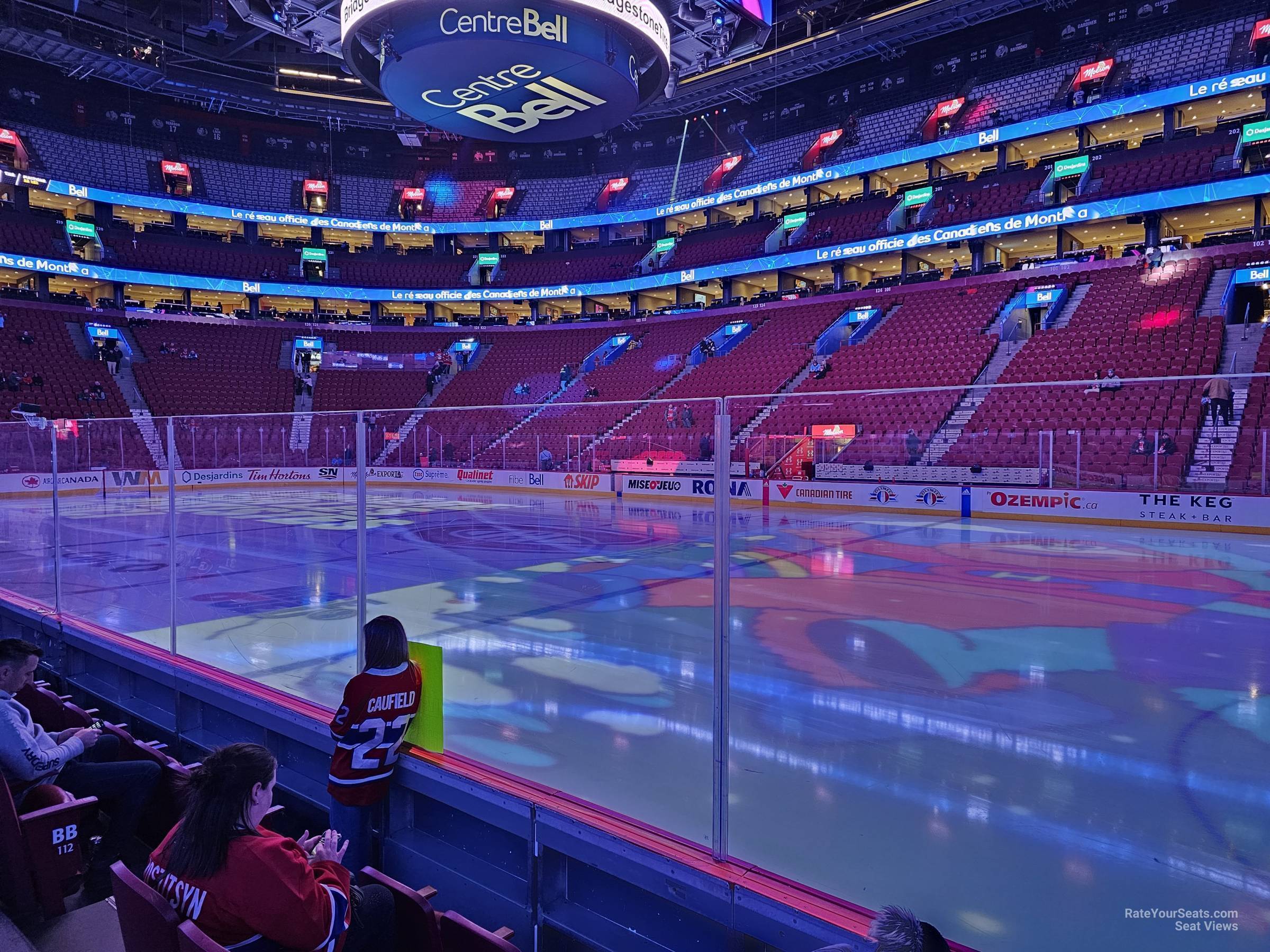section 111, row dd seat view  for hockey - bell centre
