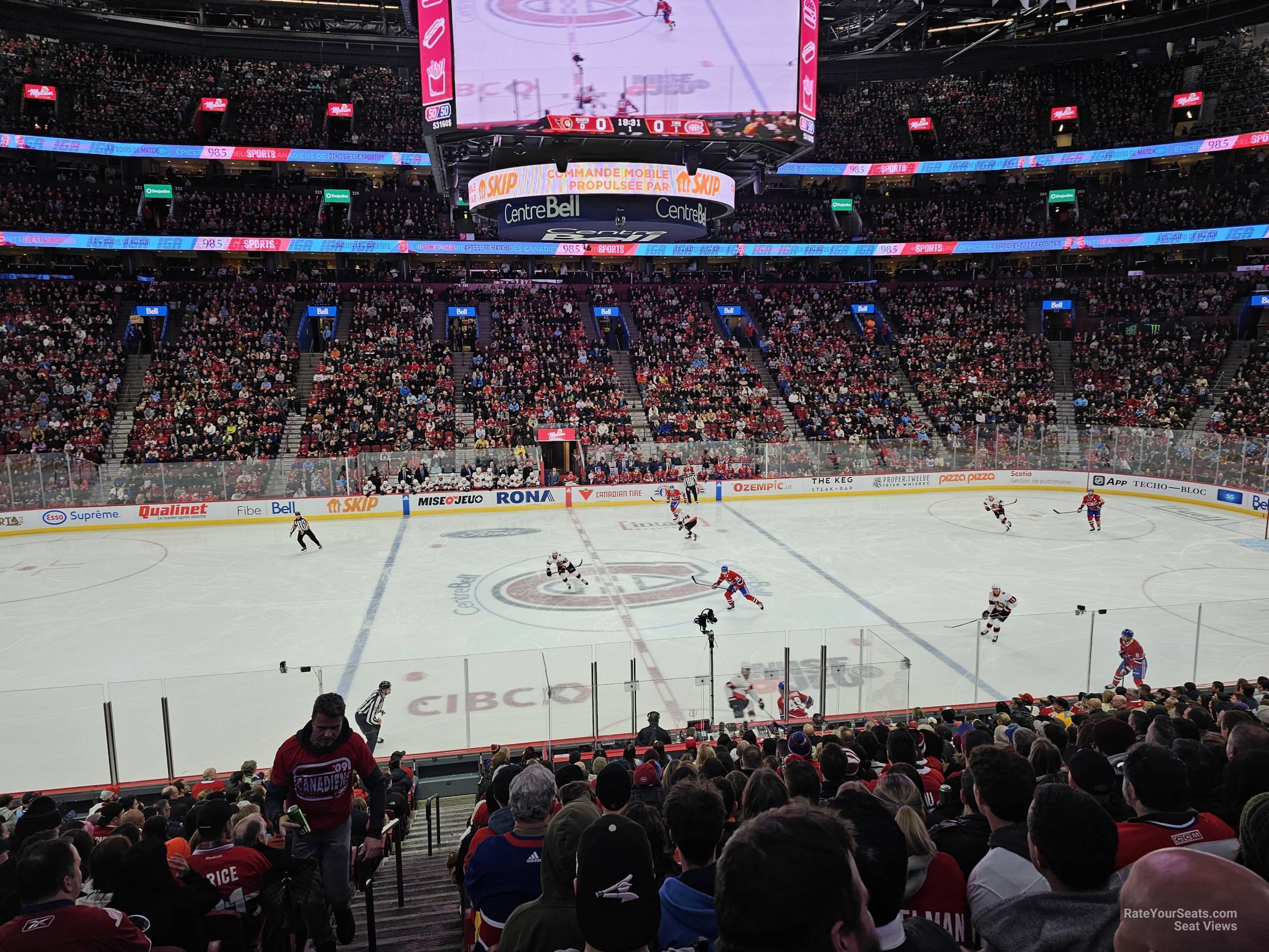 section 114, row n seat view  for hockey - bell centre