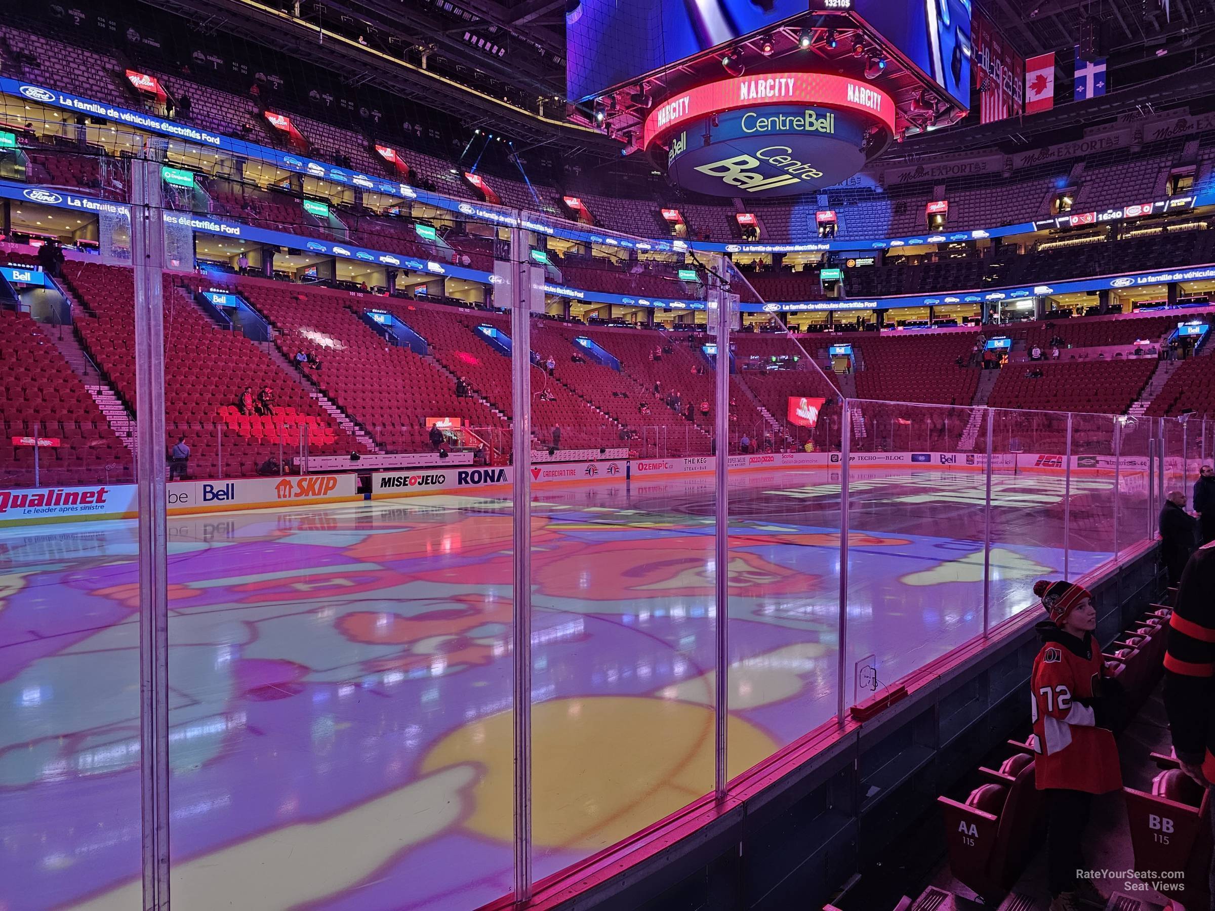 section 116, row dd seat view  for hockey - bell centre