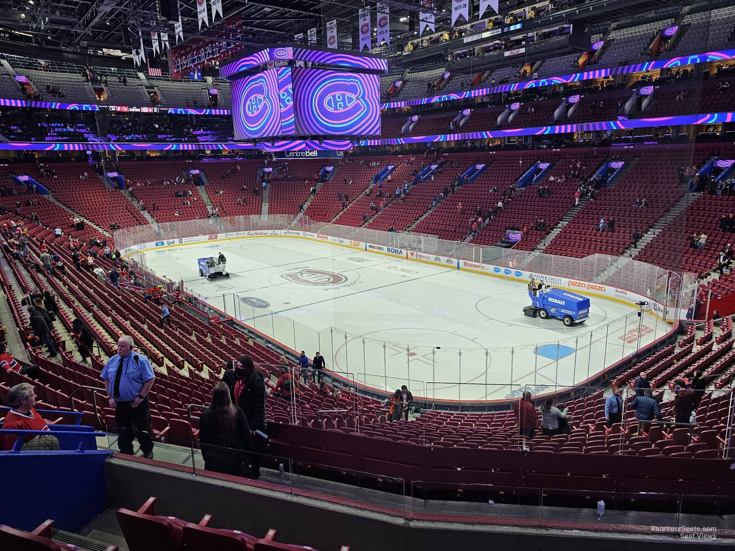 section 121, row v seat view  for hockey - bell centre