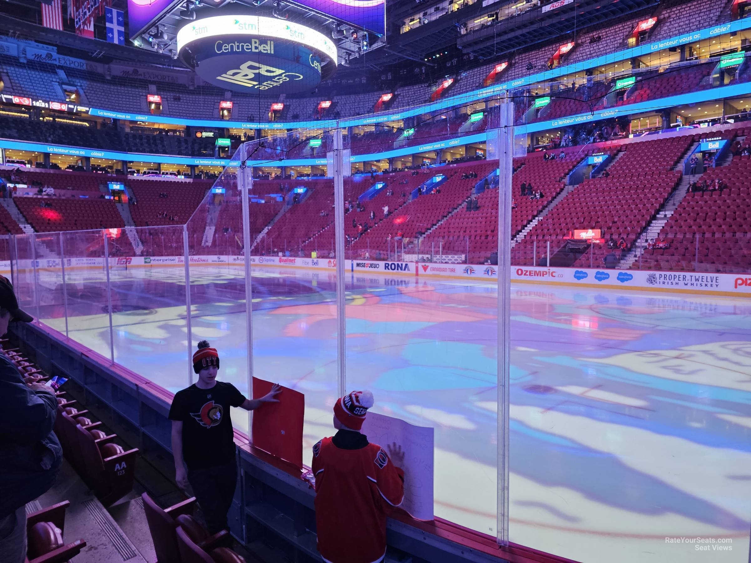 section 122, row dd seat view  for hockey - bell centre