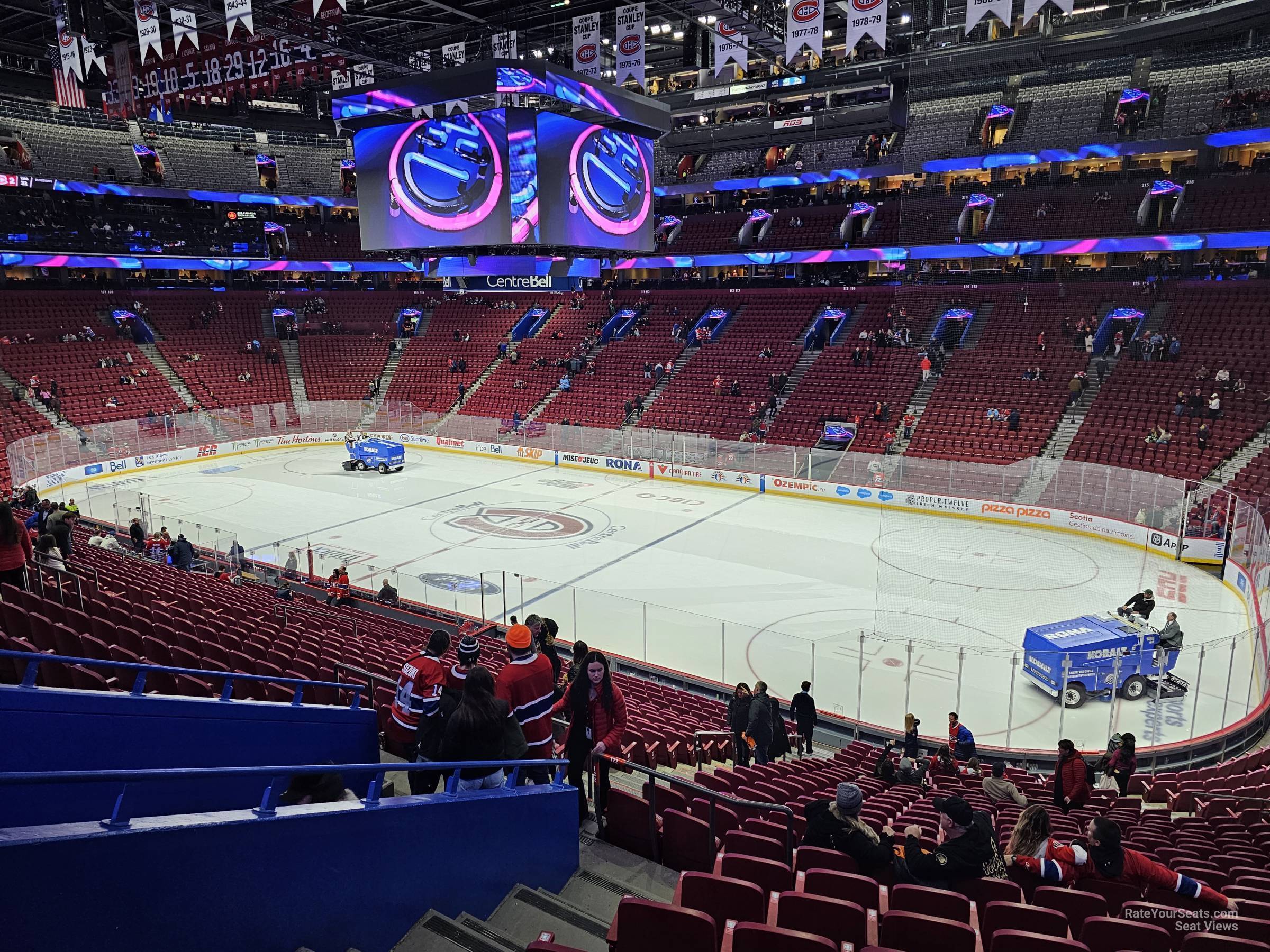 section 122, row v seat view  for hockey - bell centre