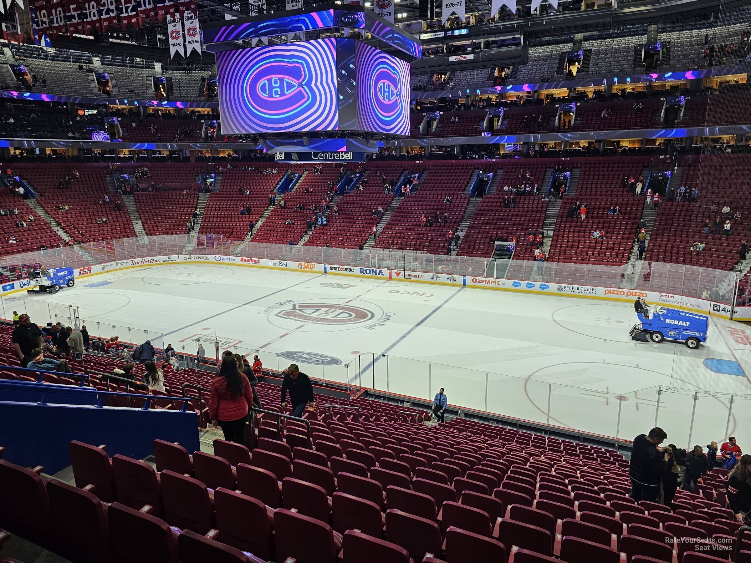 section 123, row v seat view  for hockey - bell centre