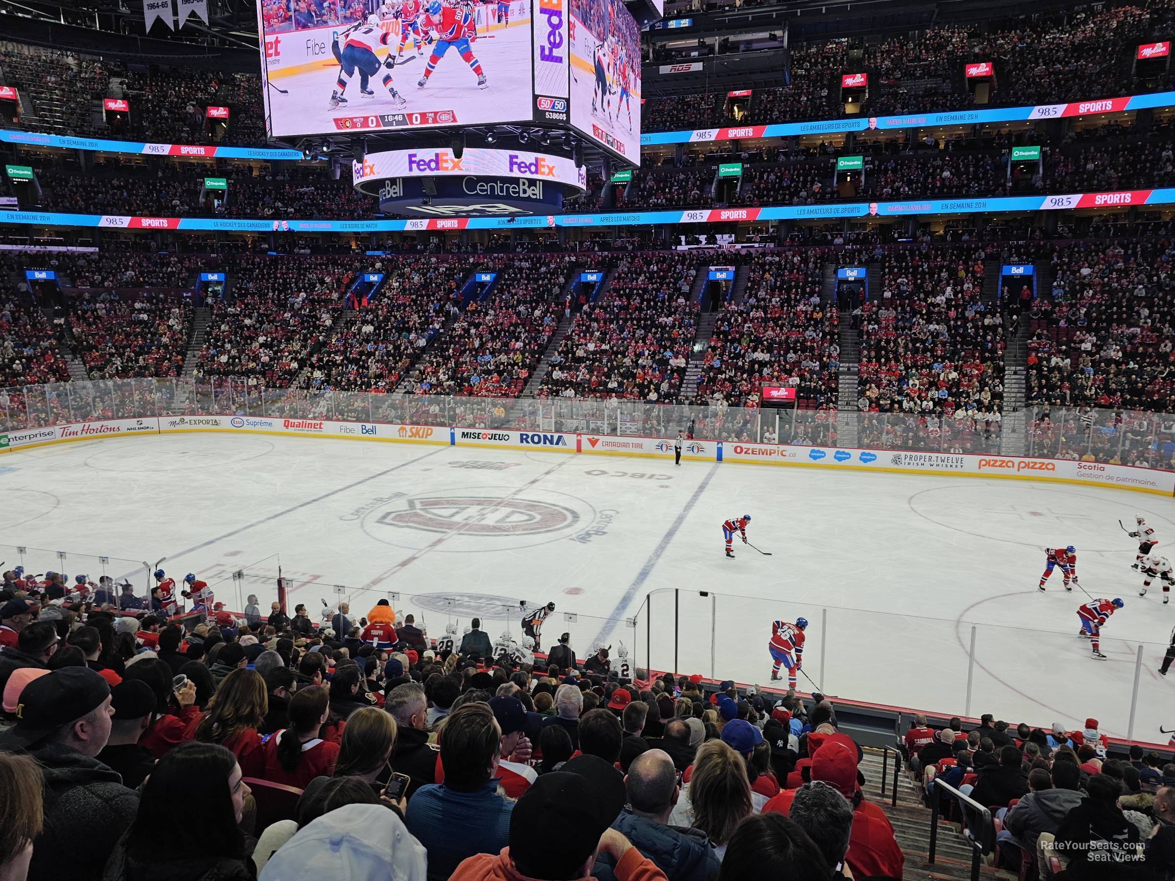 section 124, row n seat view  for hockey - bell centre