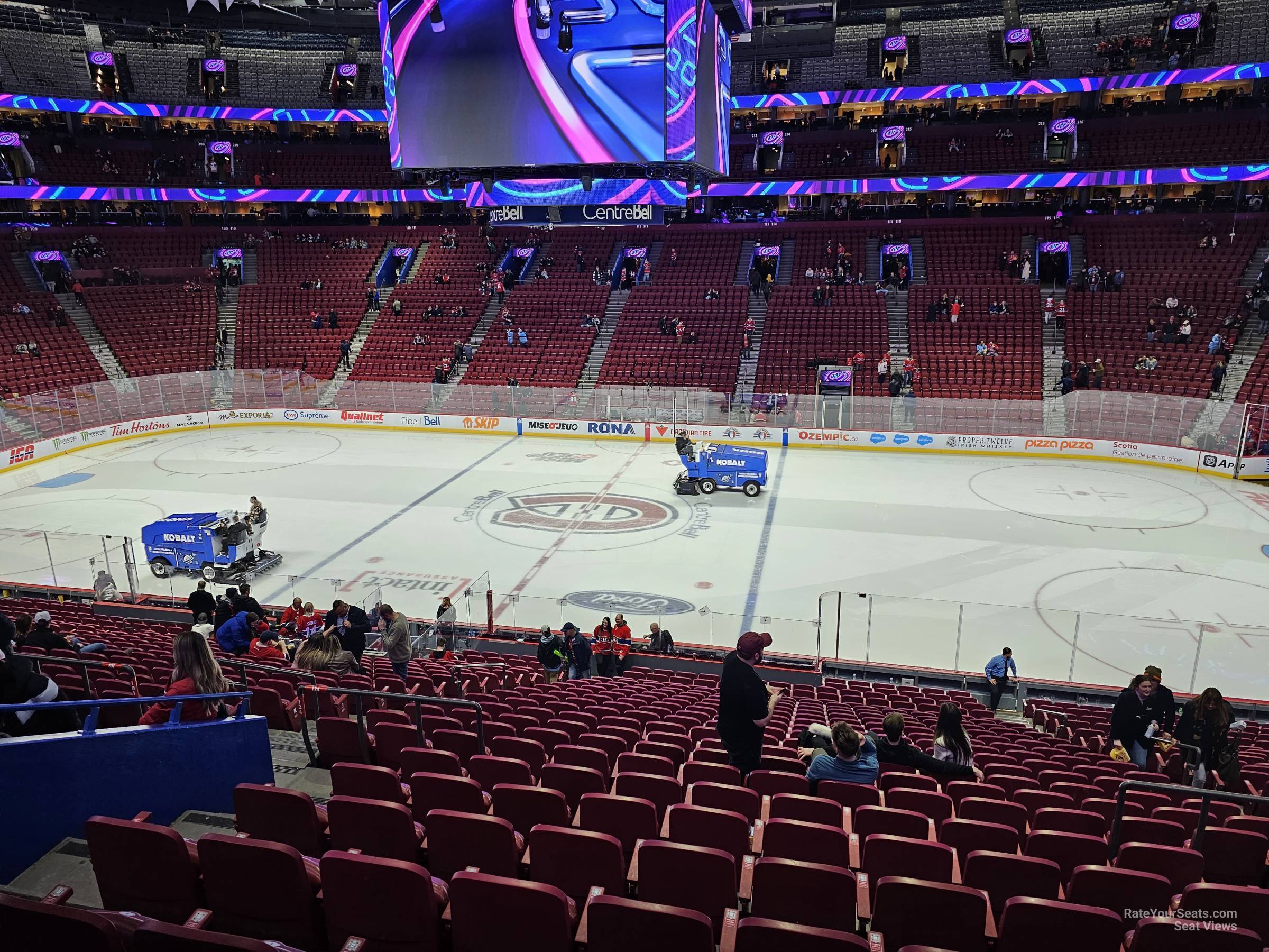 section 124, row v seat view  for hockey - bell centre