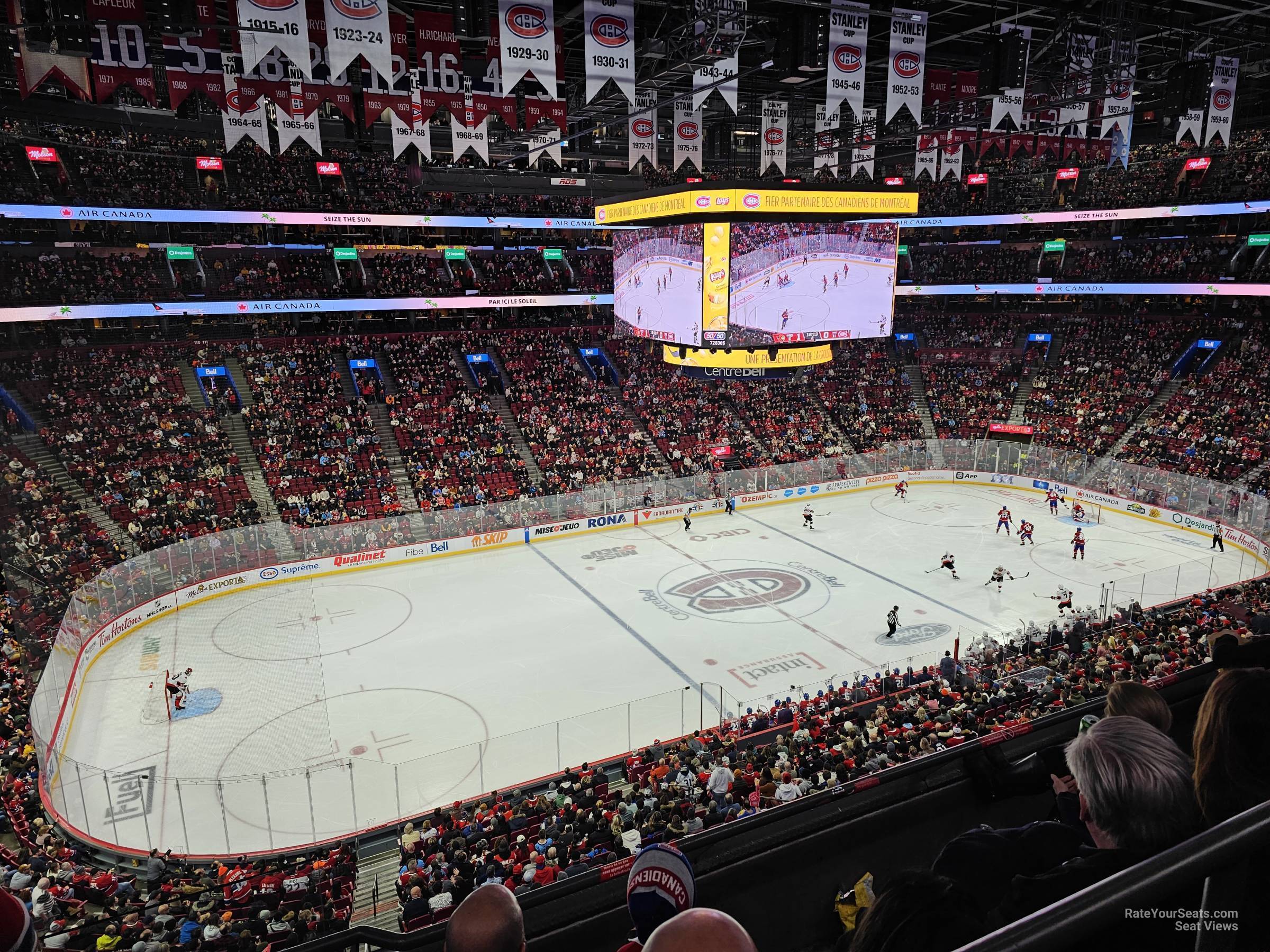 section 203, row cc seat view  for hockey - bell centre