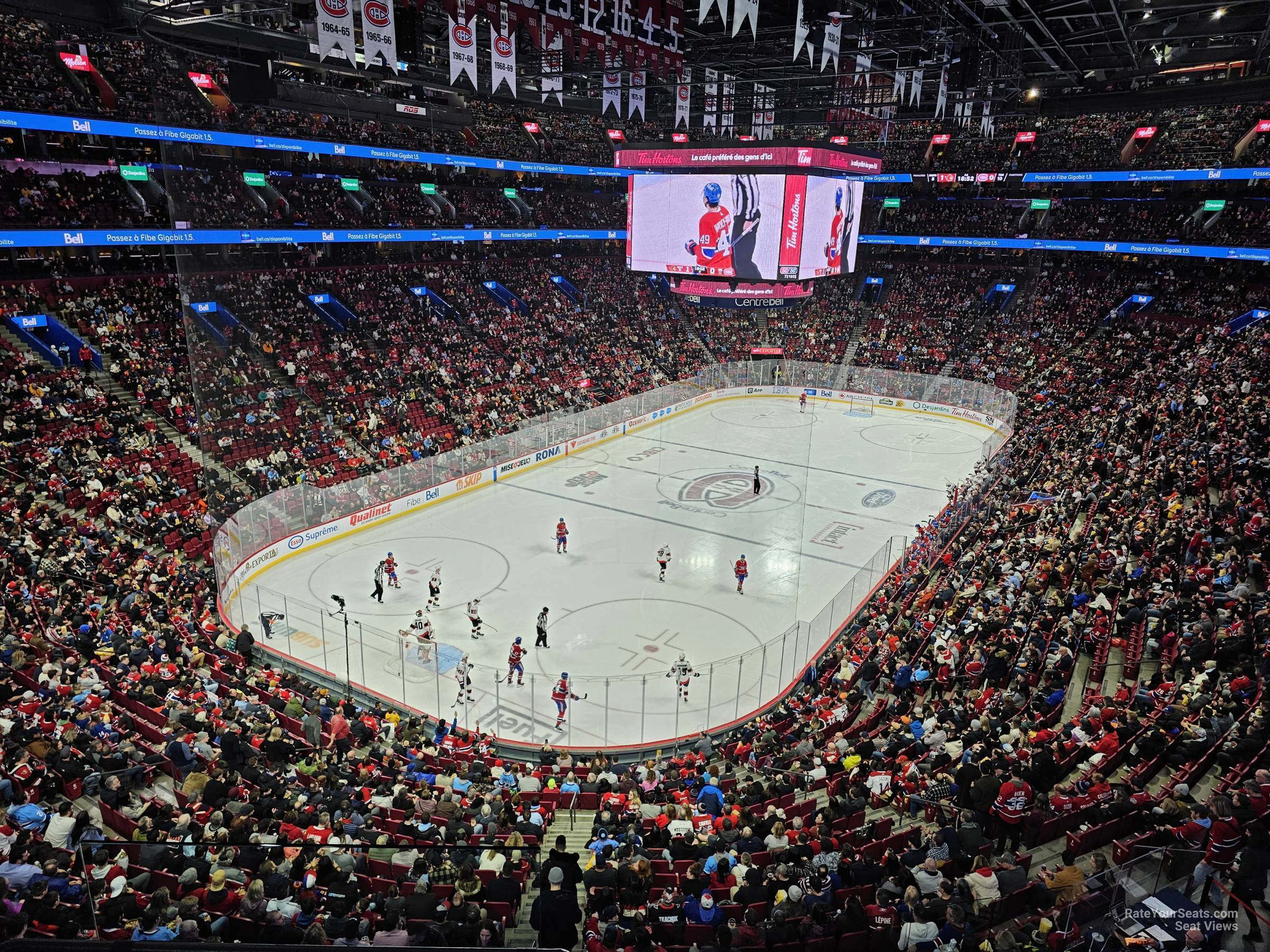 section 205, row cc seat view  for hockey - bell centre
