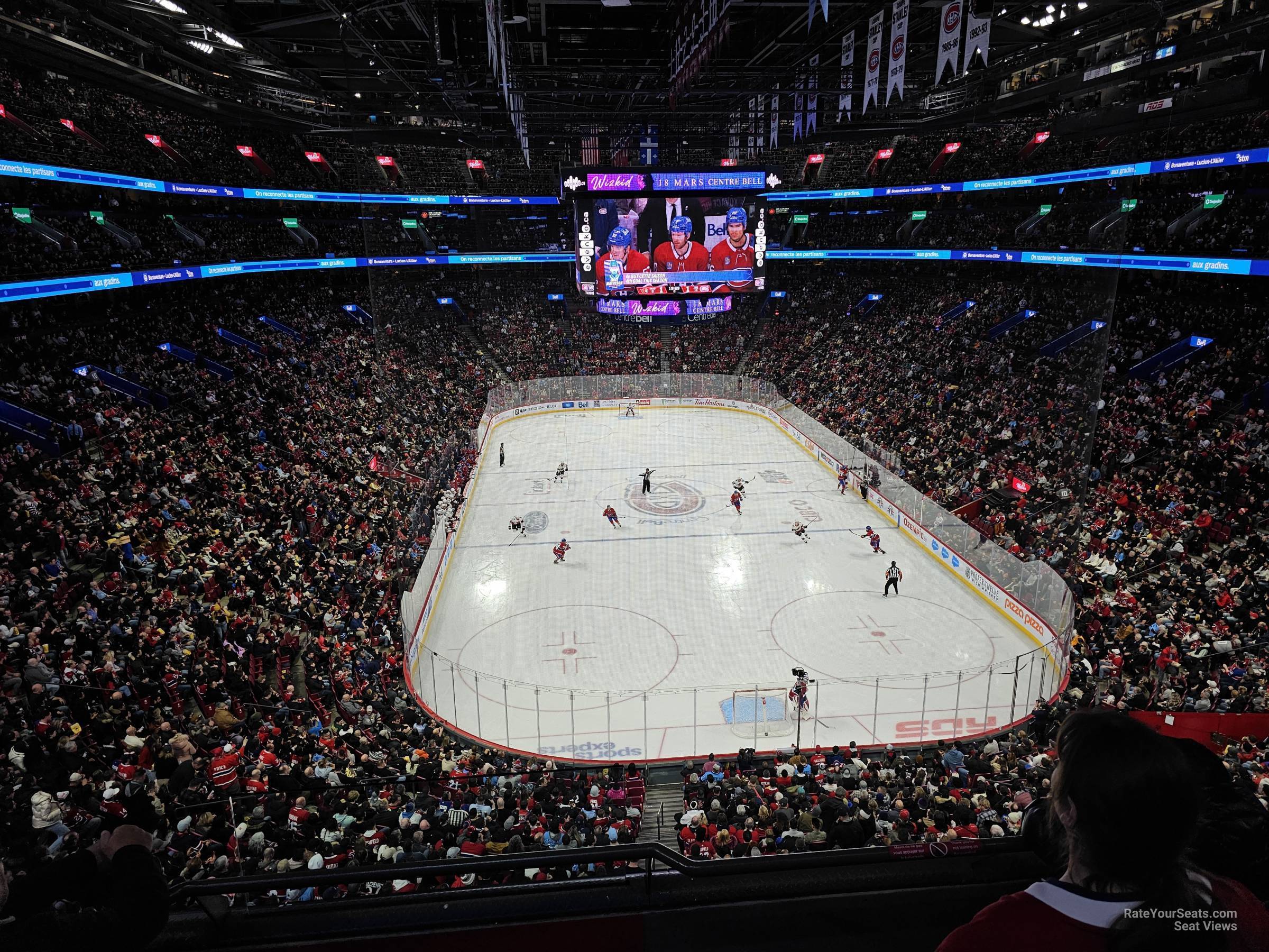 section 219, row cc seat view  for hockey - bell centre
