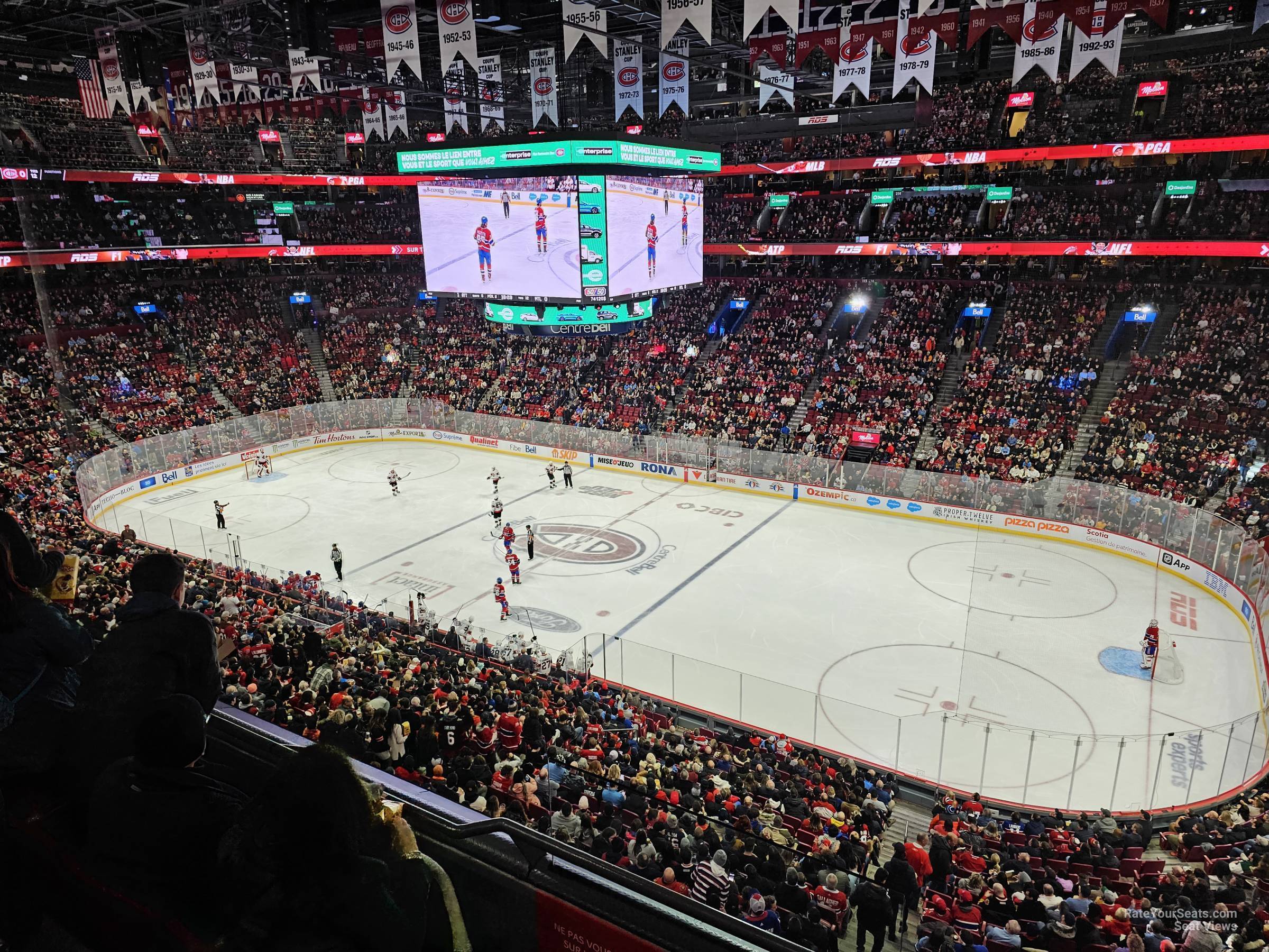section 222, row cc seat view  for hockey - bell centre