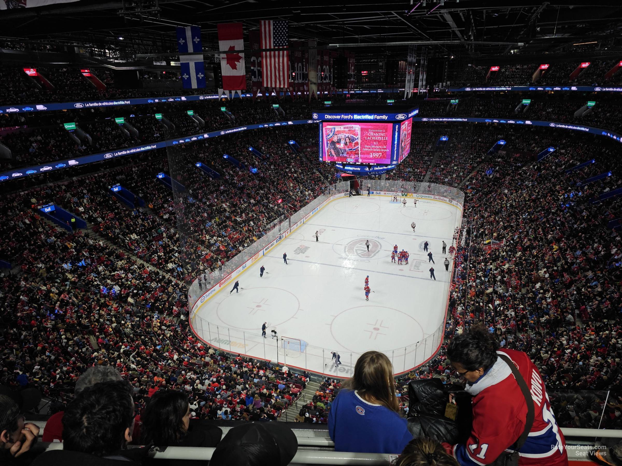 section 309, row cc seat view for hockey - bell centre