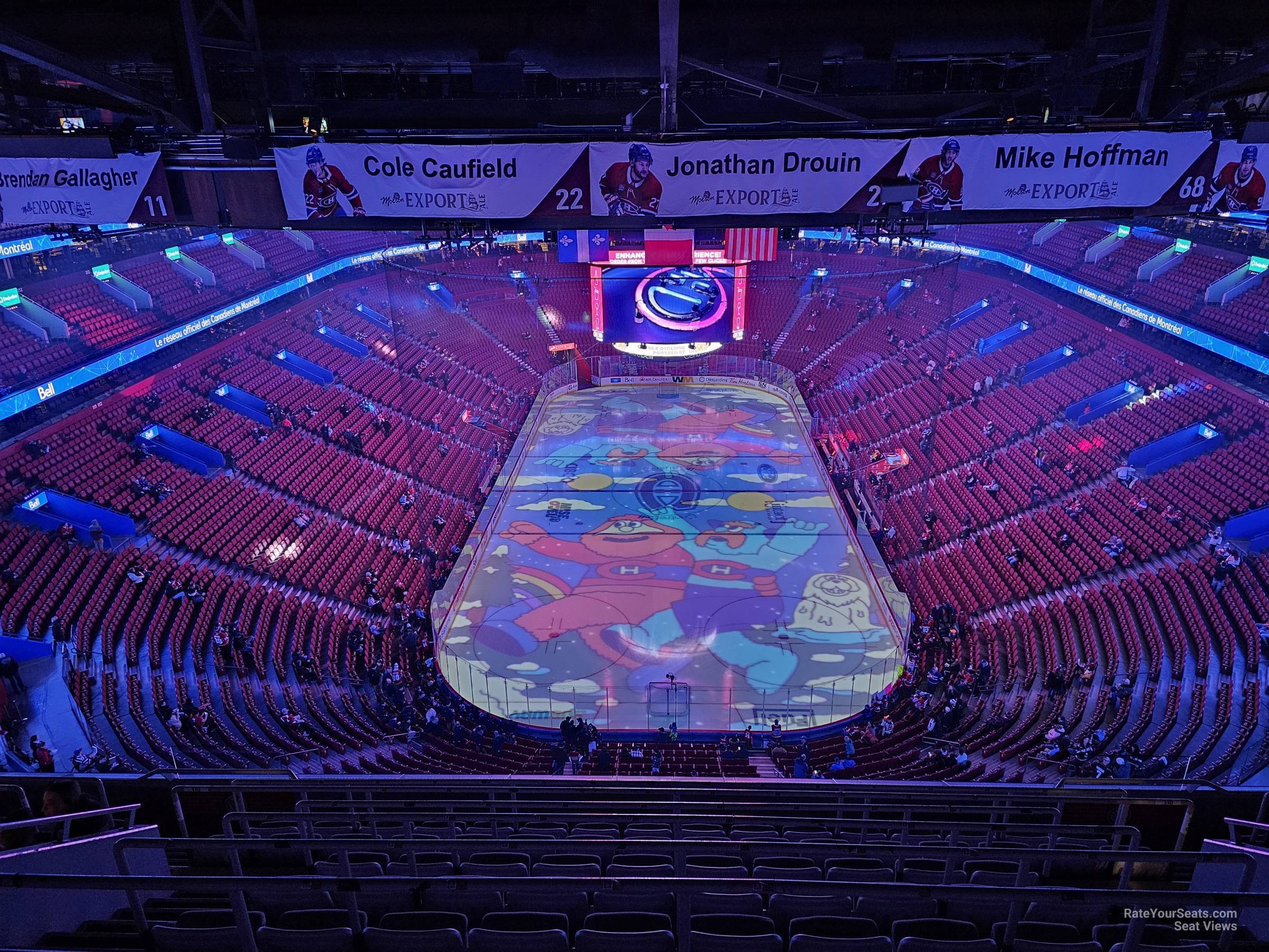 section 310, row d seat view  for hockey - bell centre