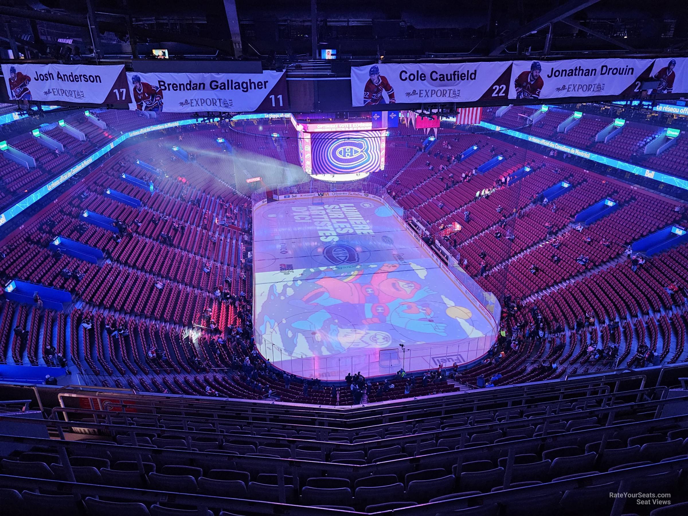 section 311, row d seat view  for hockey - bell centre