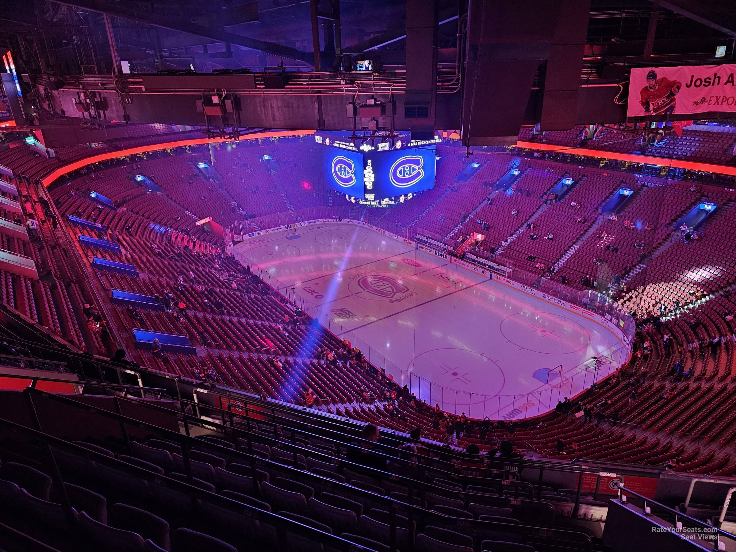 section 314, row d seat view  for hockey - bell centre