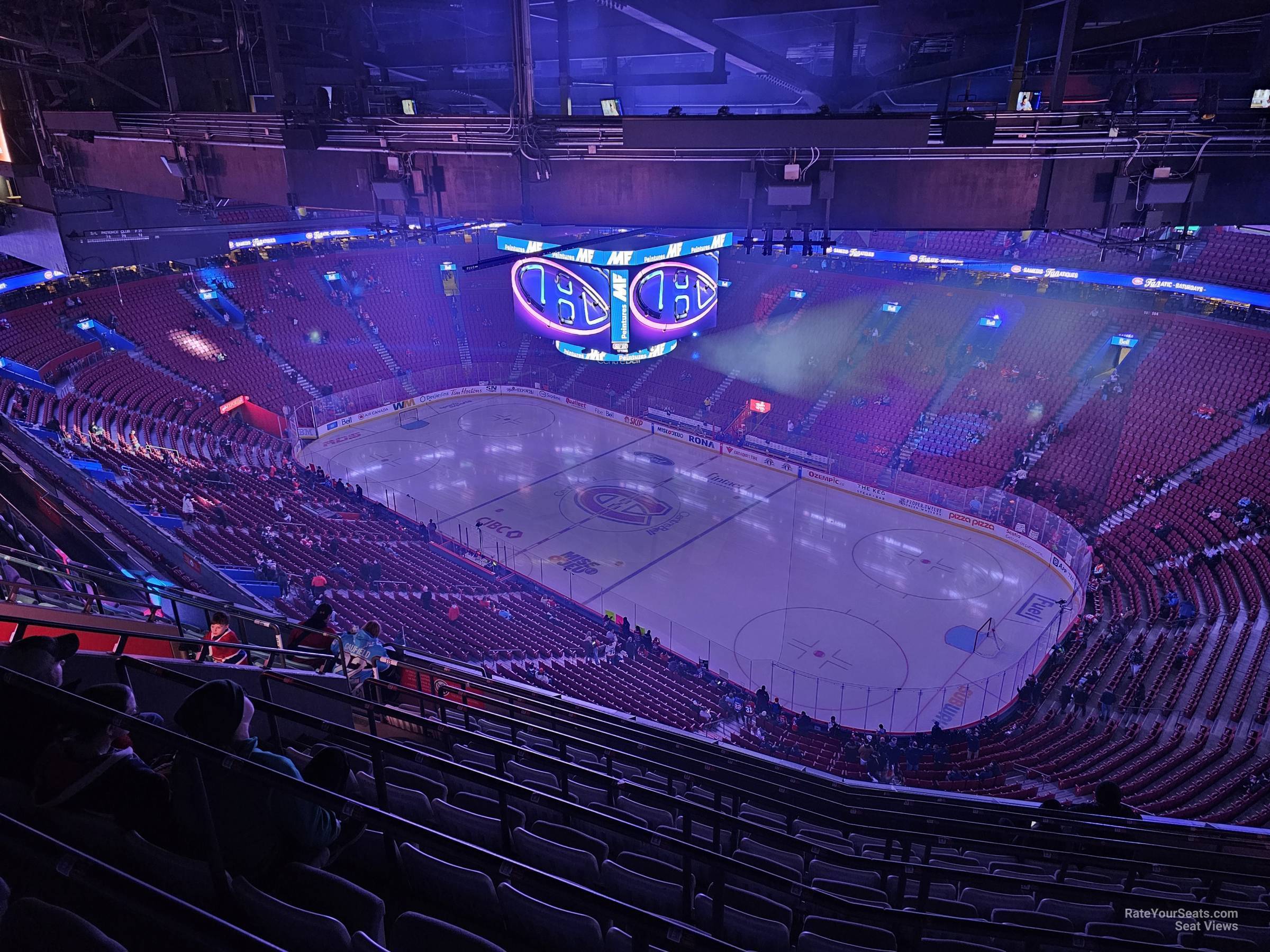 section 315, row d seat view  for hockey - bell centre