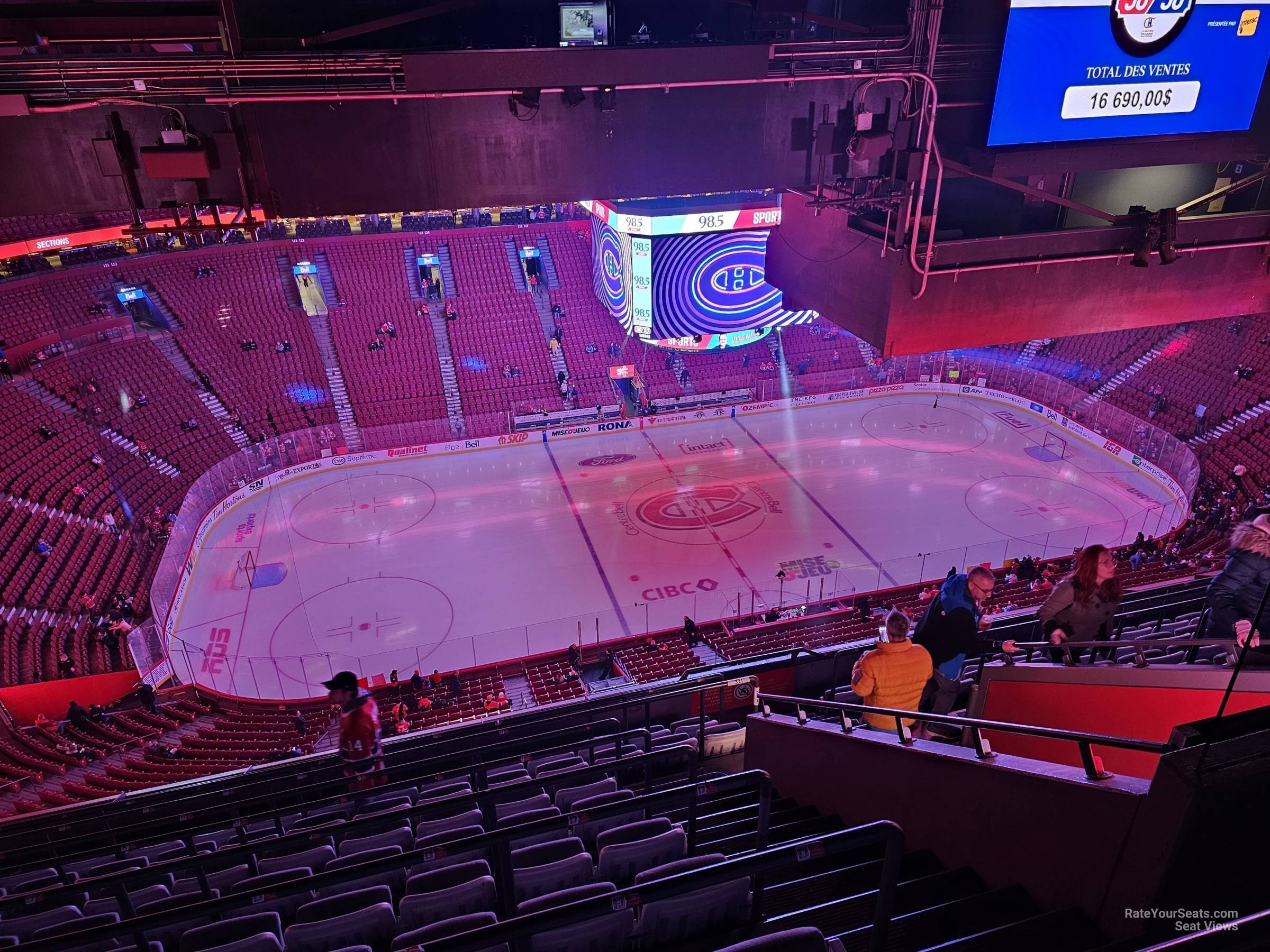 section 321, row d seat view  for hockey - bell centre