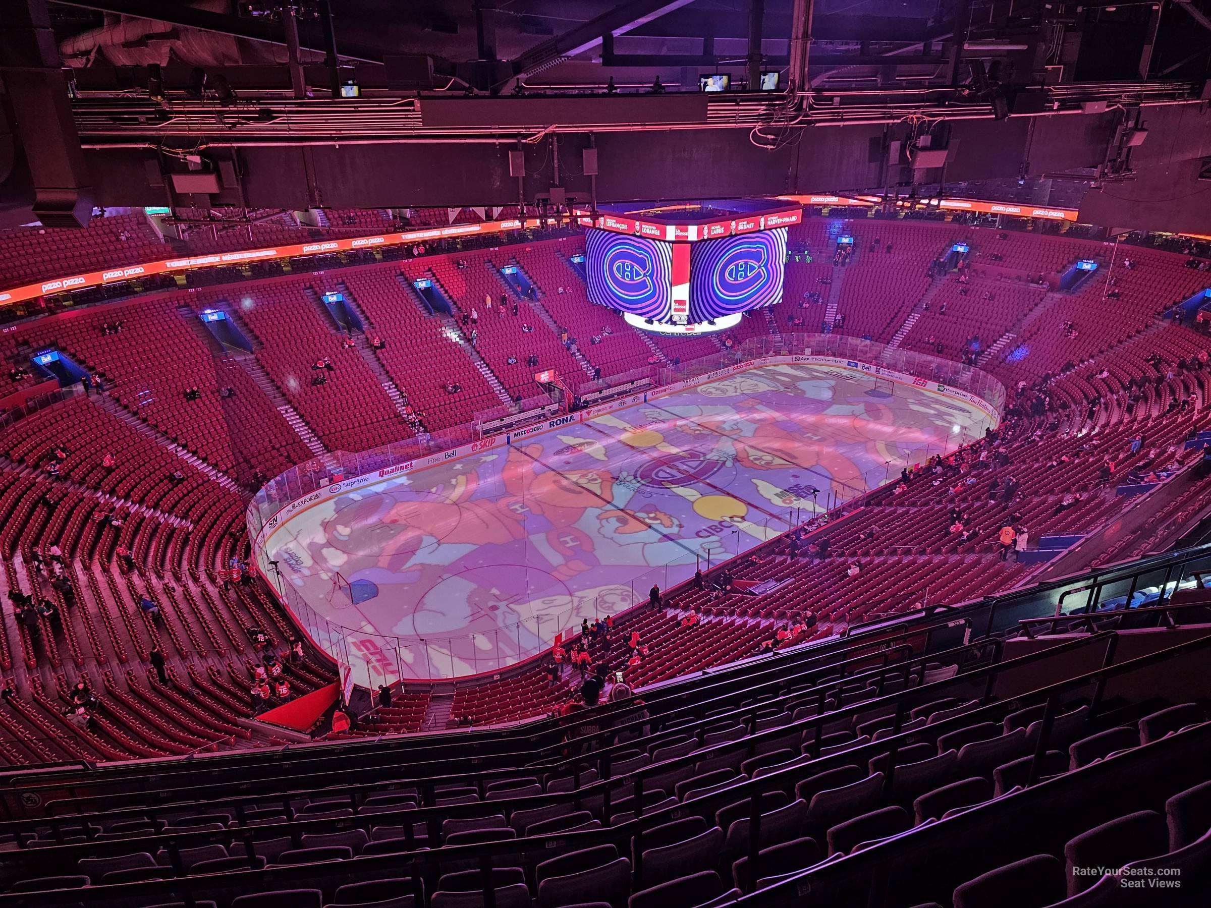 section 323, row d seat view  for hockey - bell centre