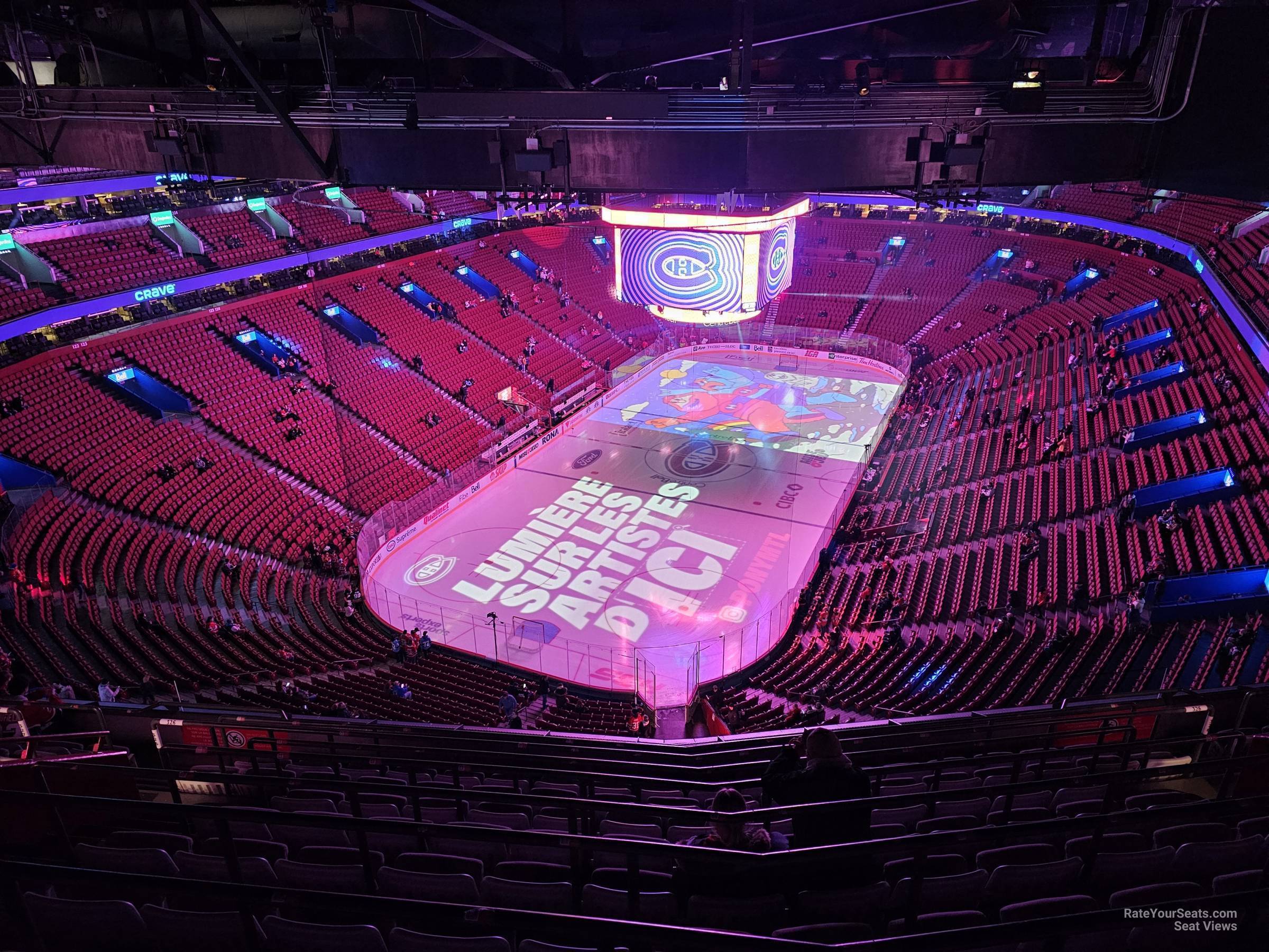 section 326, row d seat view for hockey - bell centre