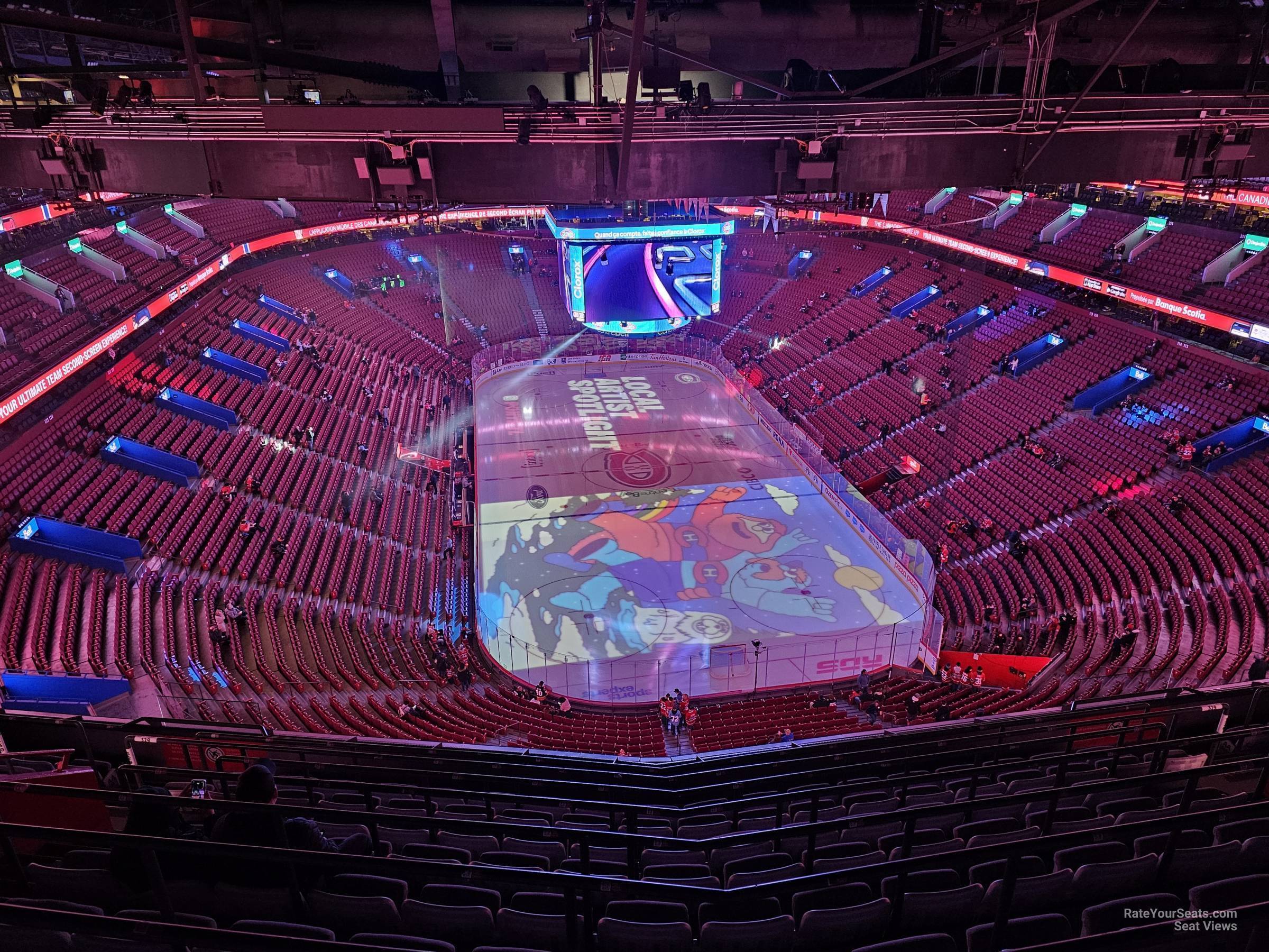 section 329, row d seat view for hockey - bell centre