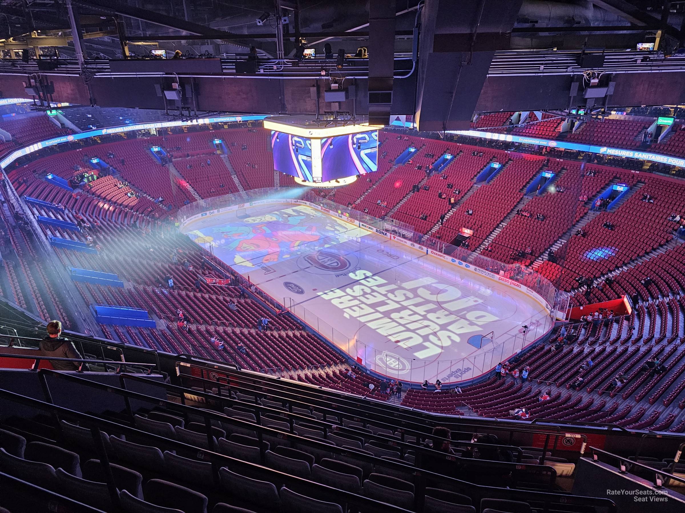 section 332, row d seat view  for hockey - bell centre
