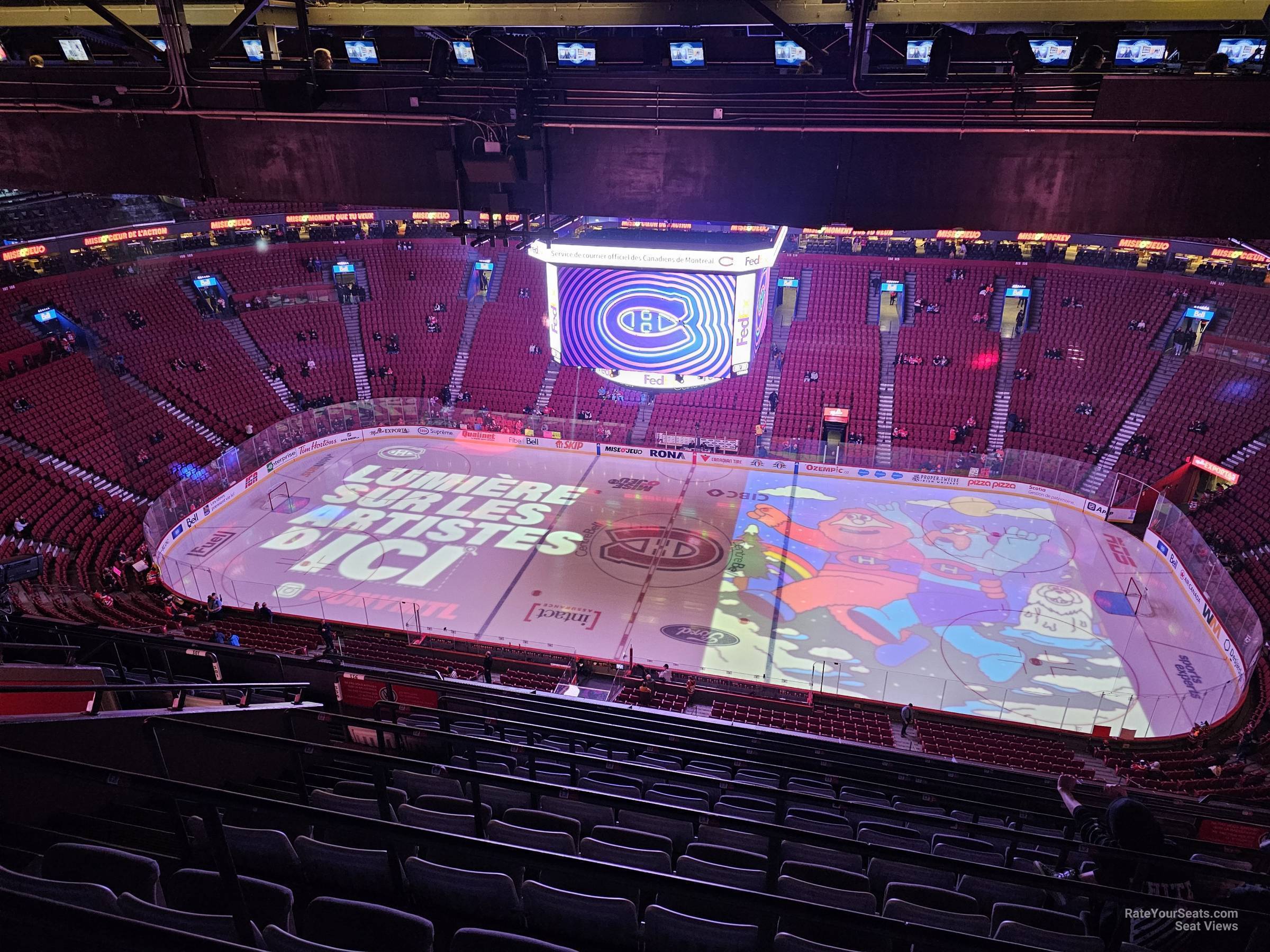 section 336, row d seat view  for hockey - bell centre