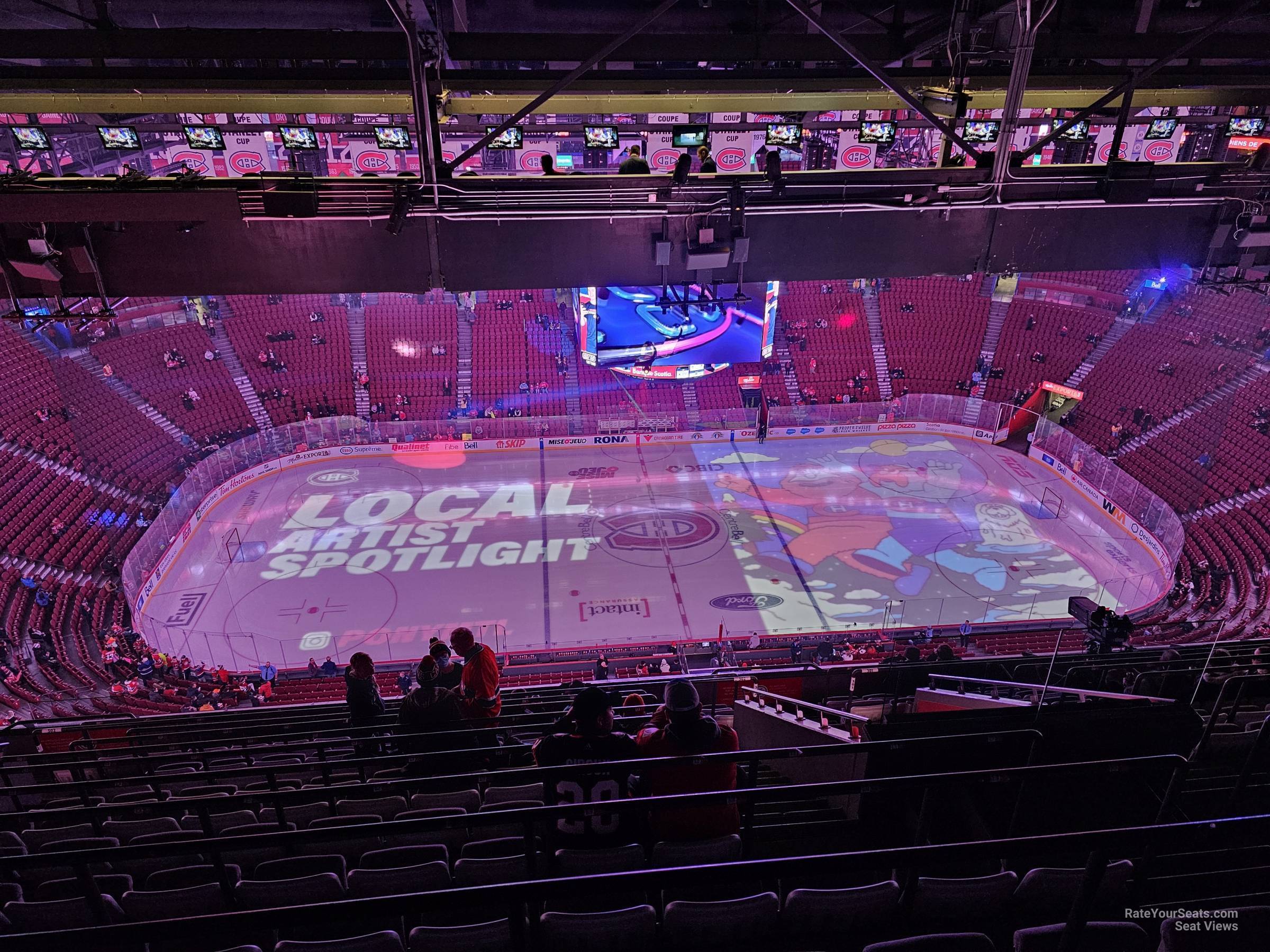 section 402, row c seat view  for hockey - bell centre