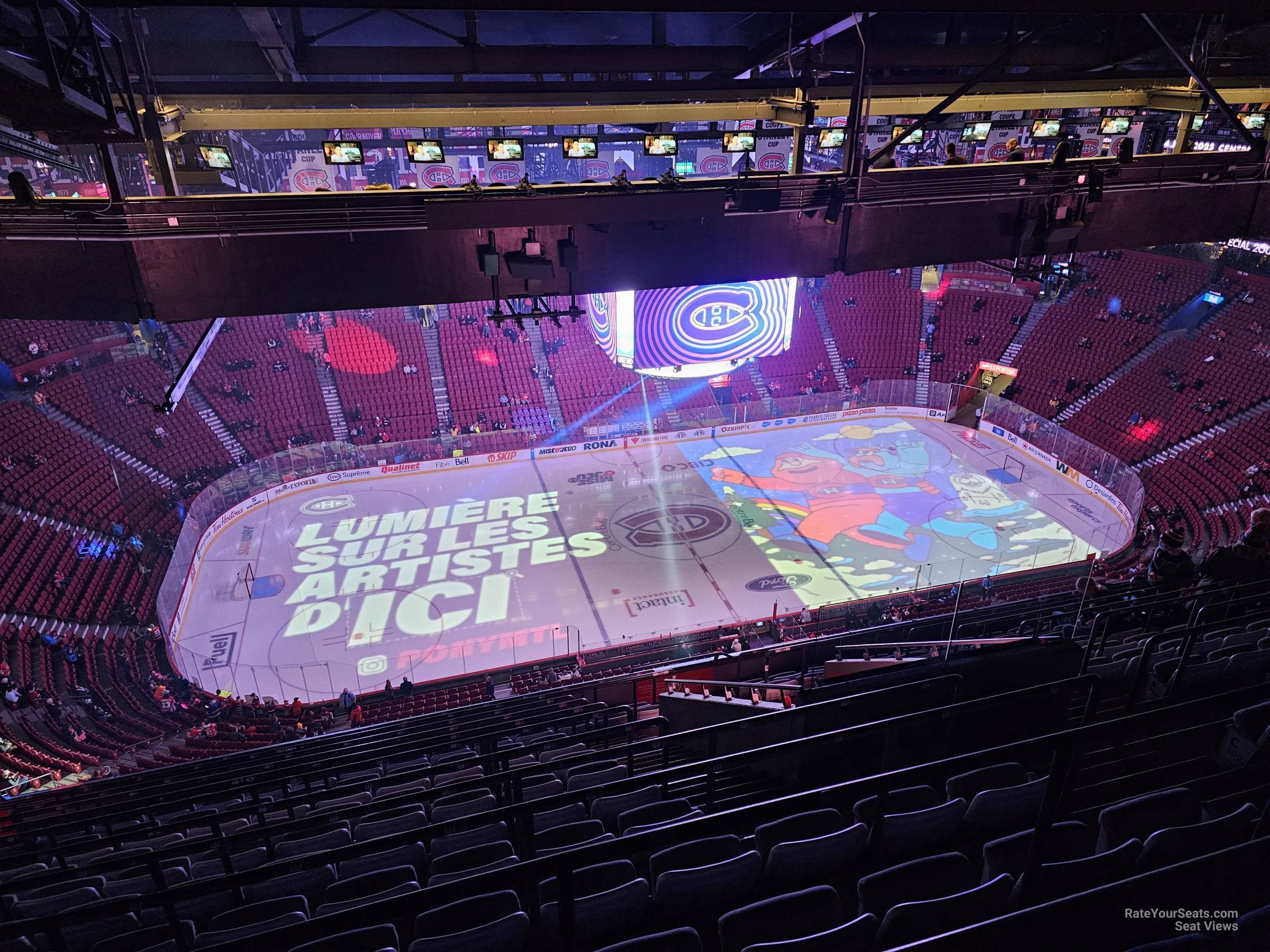 section 403, row c seat view  for hockey - bell centre