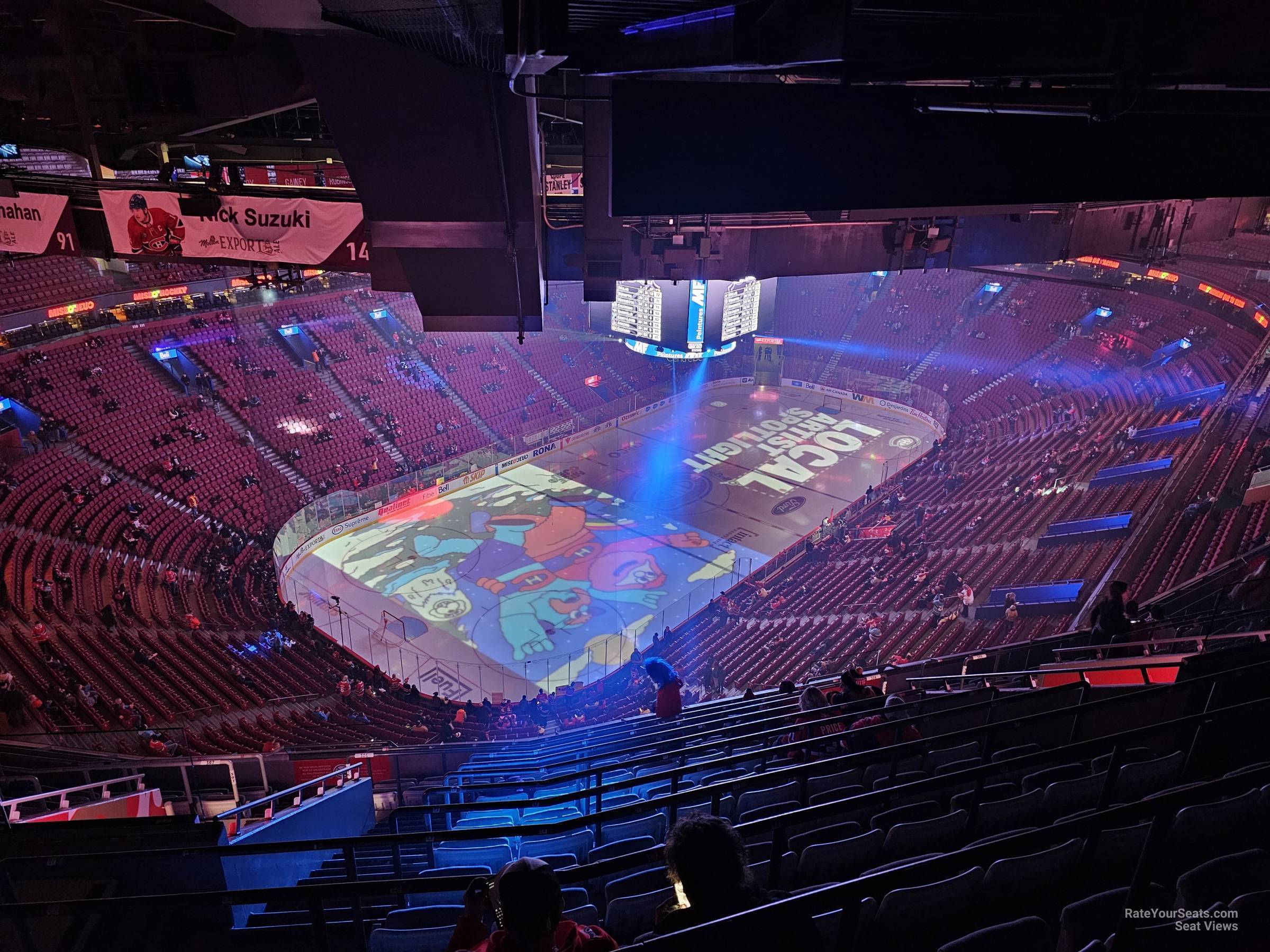 section 406, row c seat view  for hockey - bell centre