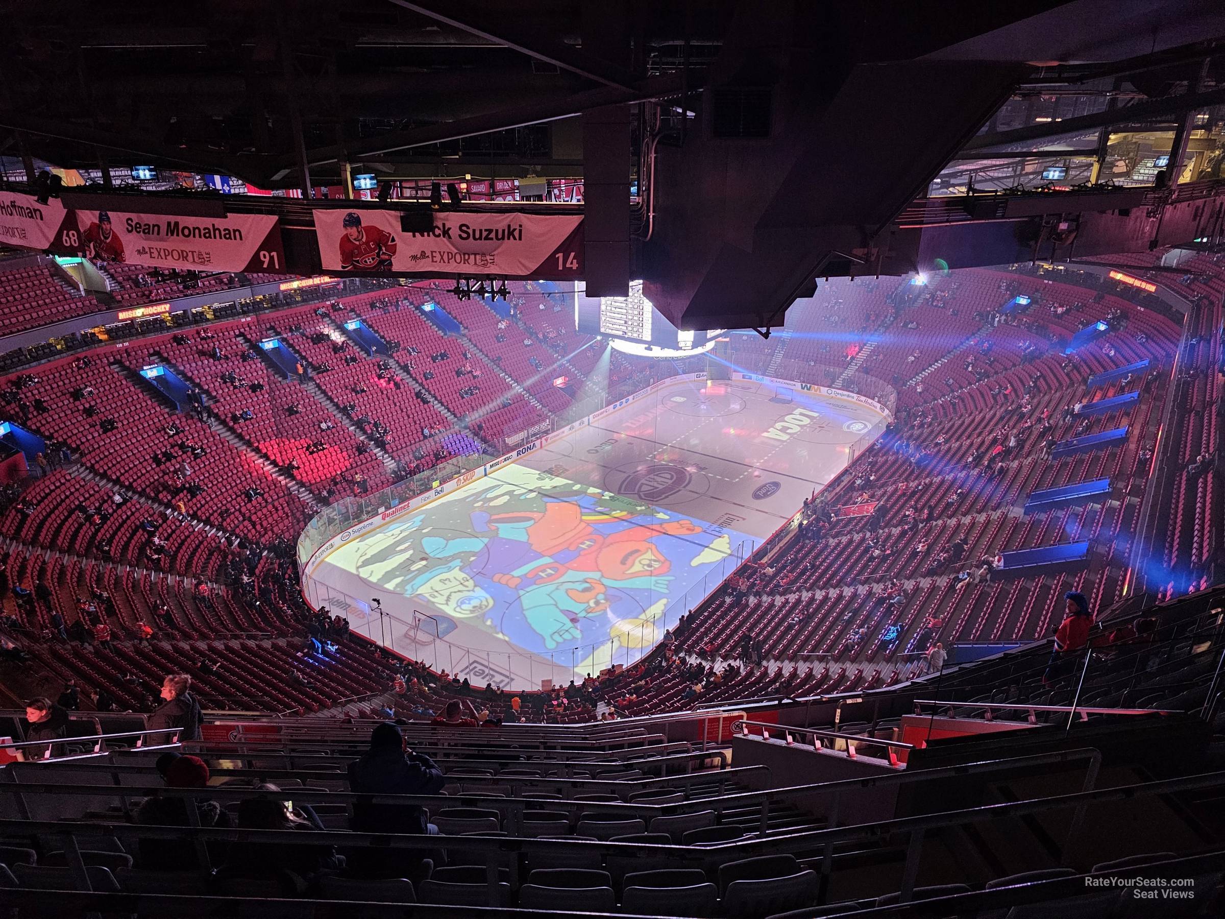 section 407, row c seat view  for hockey - bell centre