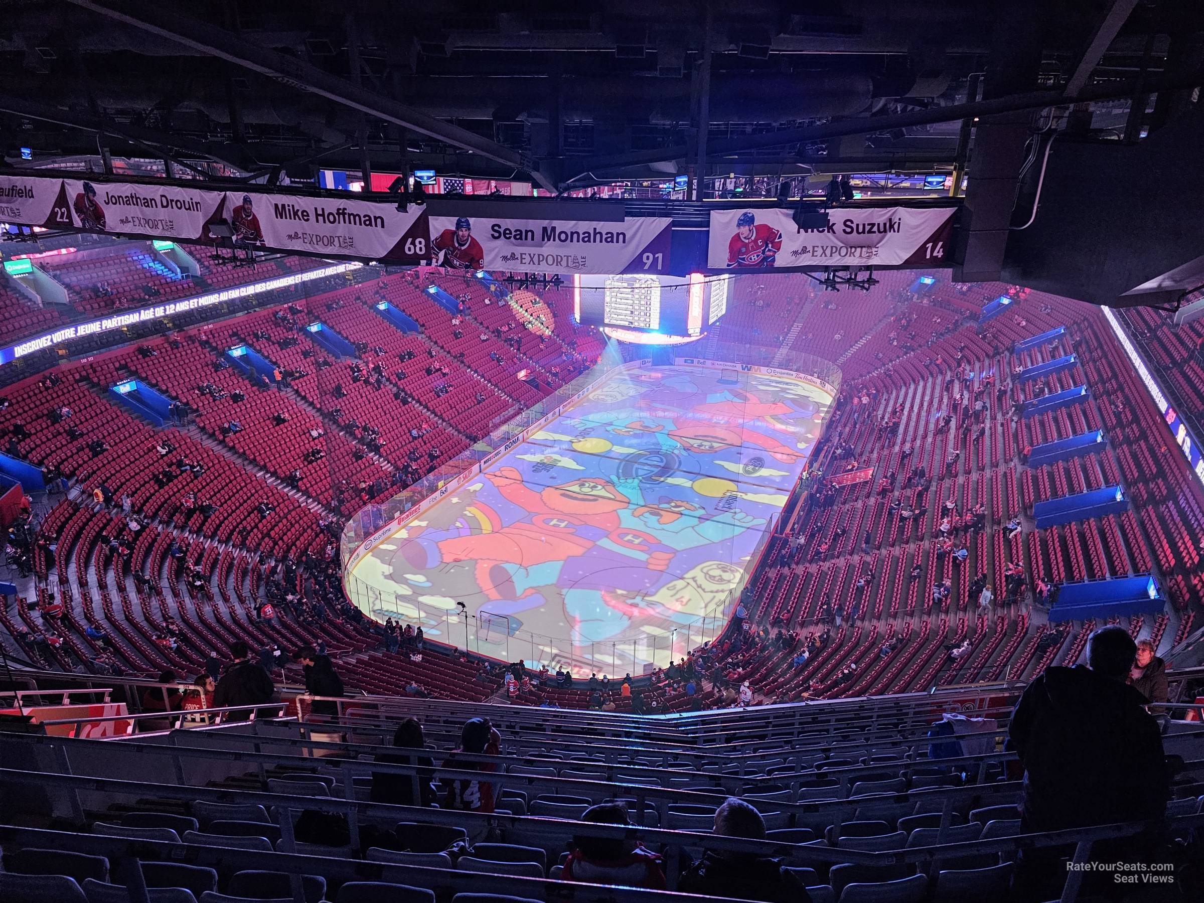 section 408, row c seat view  for hockey - bell centre