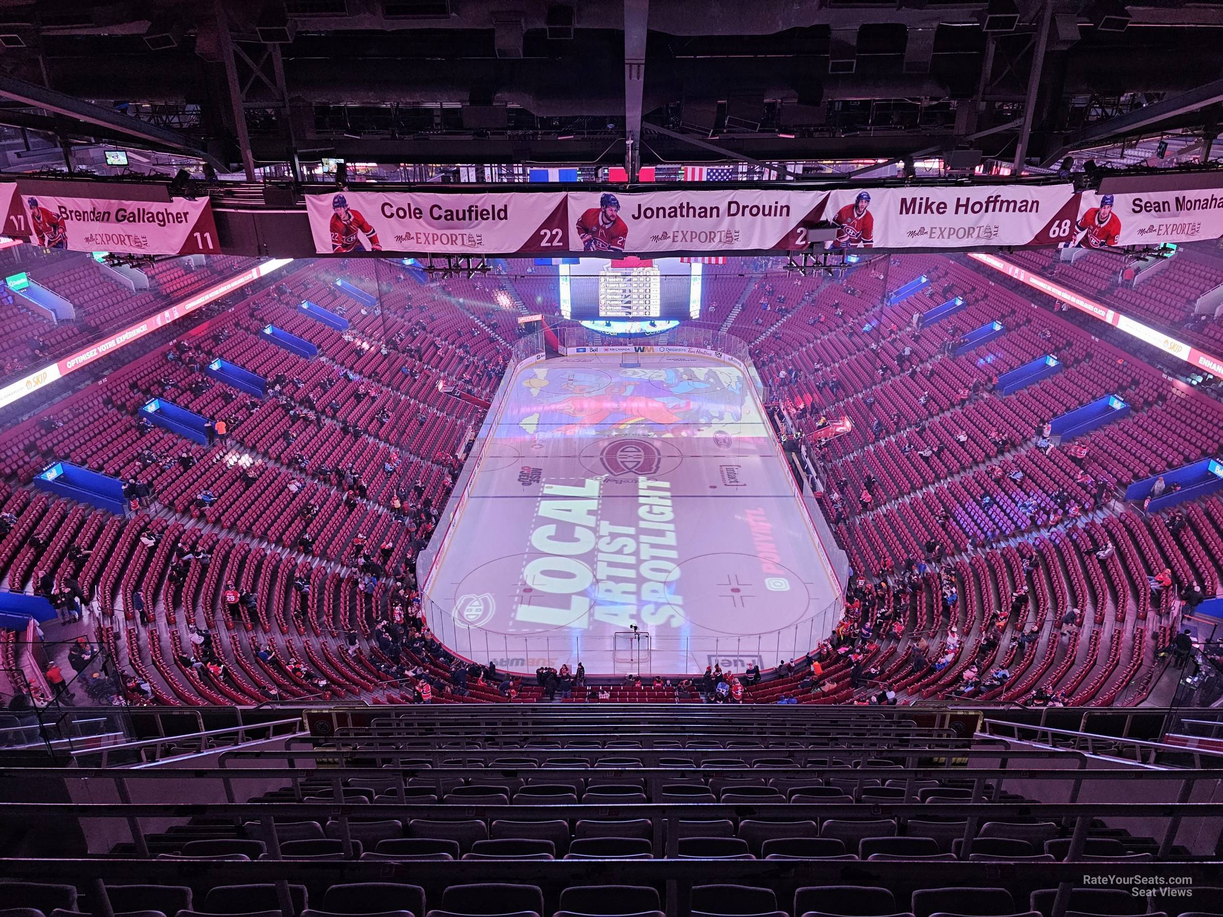 section 410, row c seat view  for hockey - bell centre