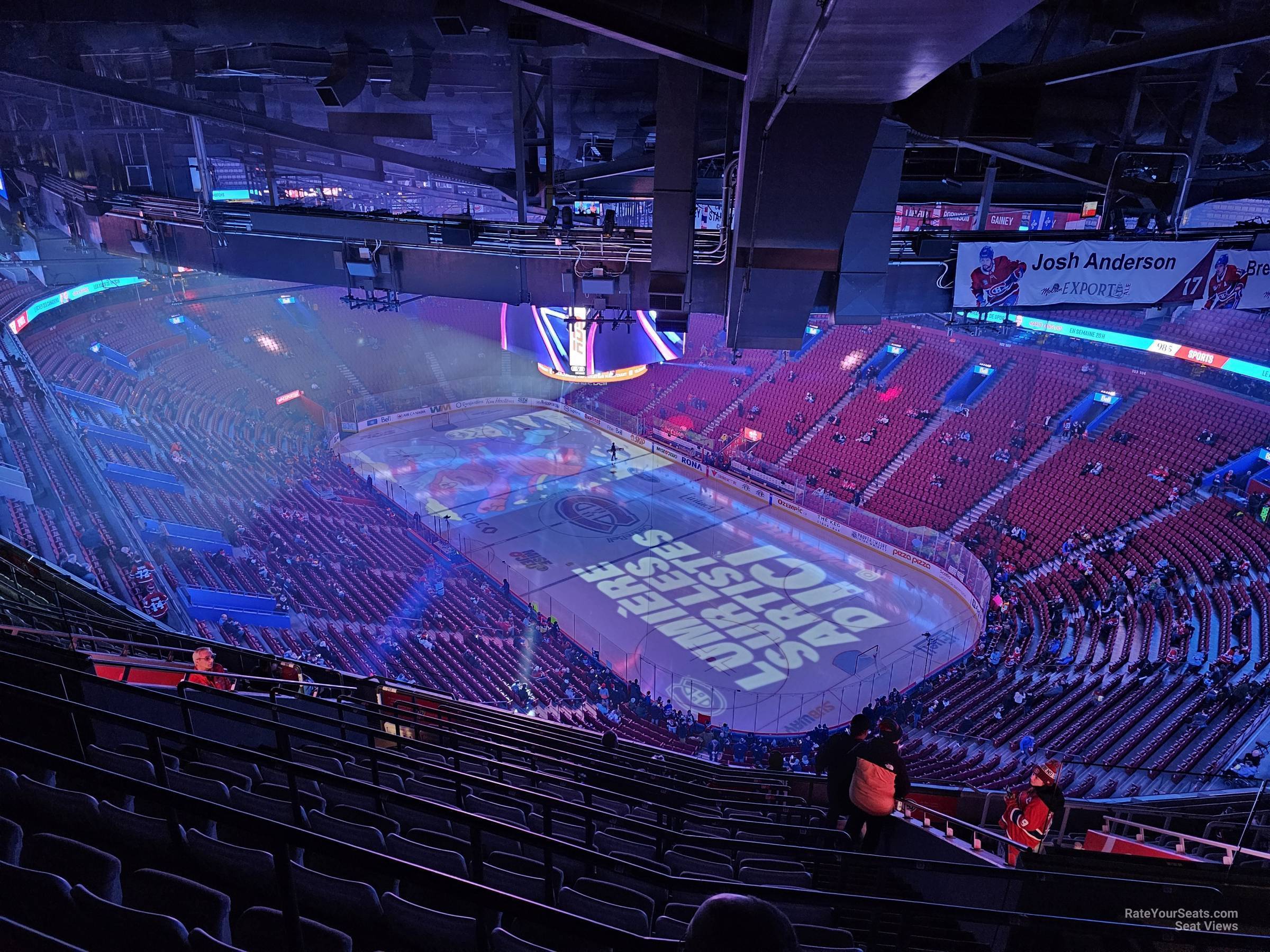 section 414, row c seat view  for hockey - bell centre