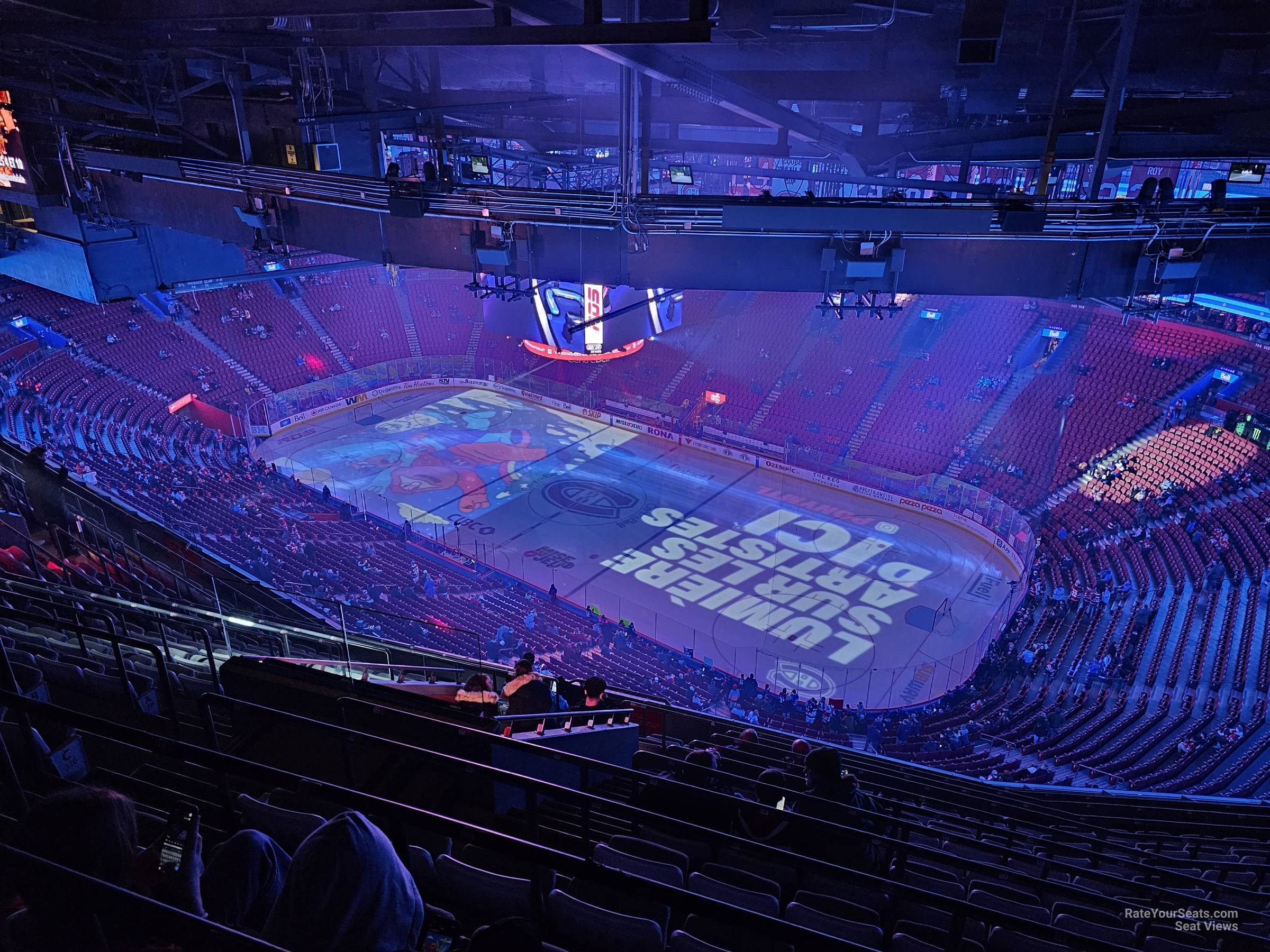 section 415, row c seat view  for hockey - bell centre