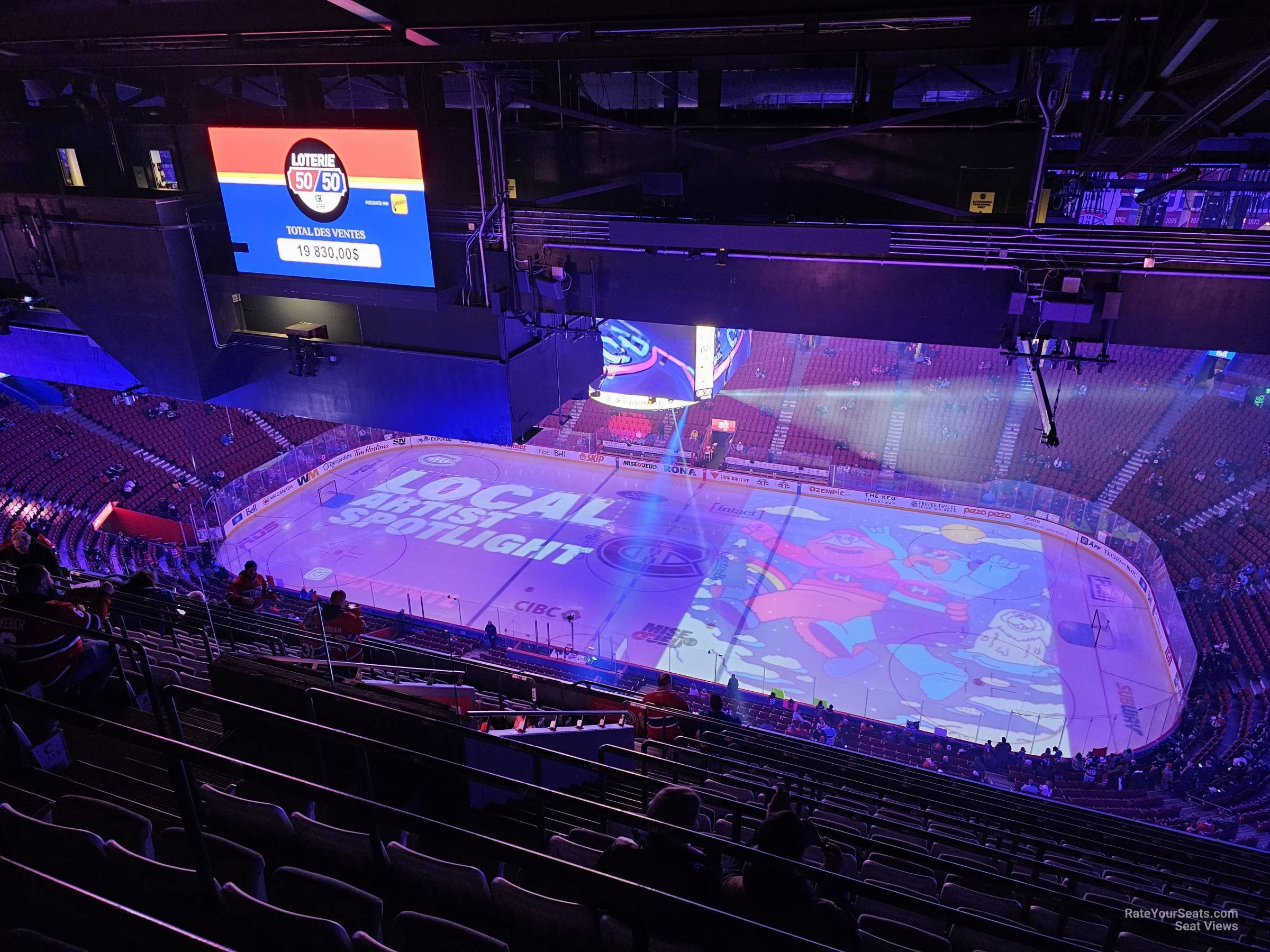 section 417, row c seat view  for hockey - bell centre