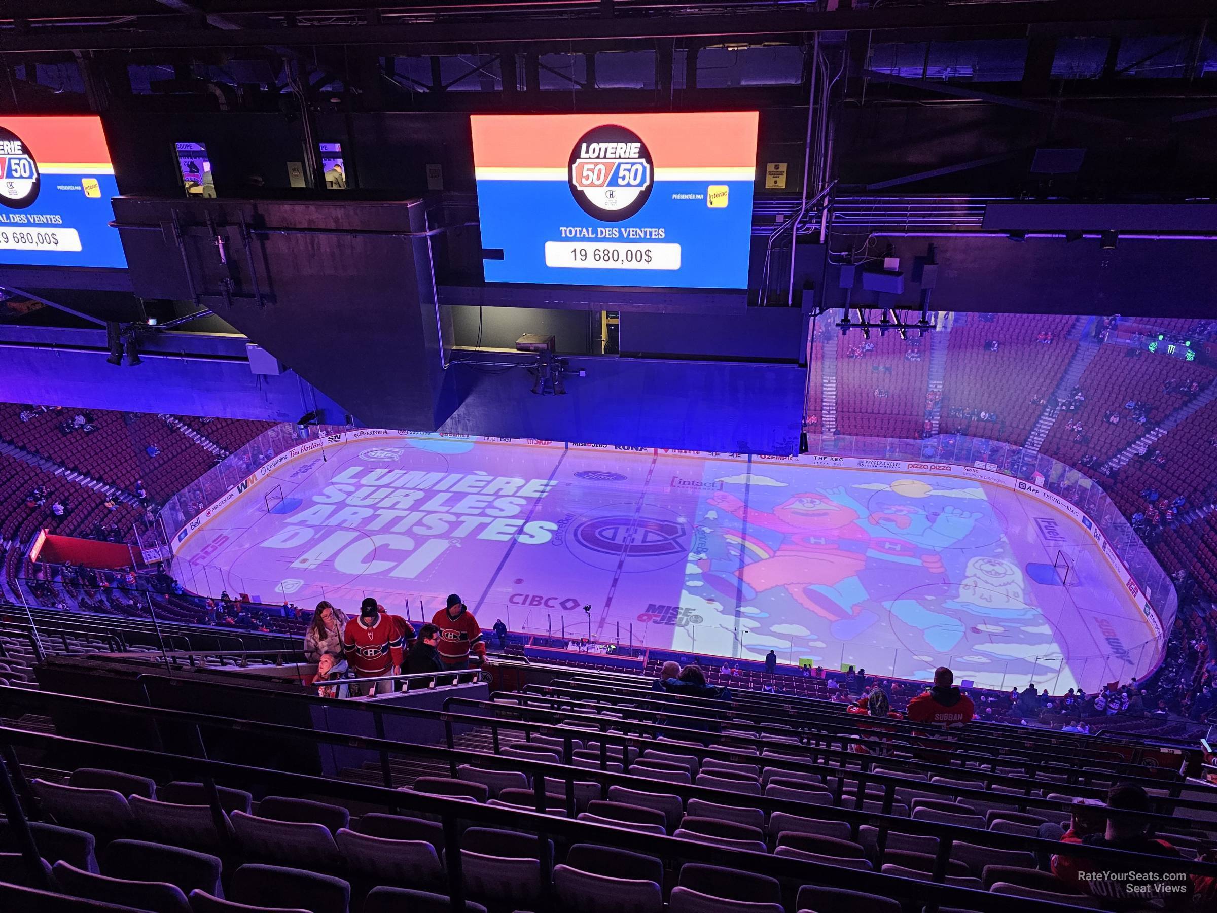 section 418, row c seat view  for hockey - bell centre