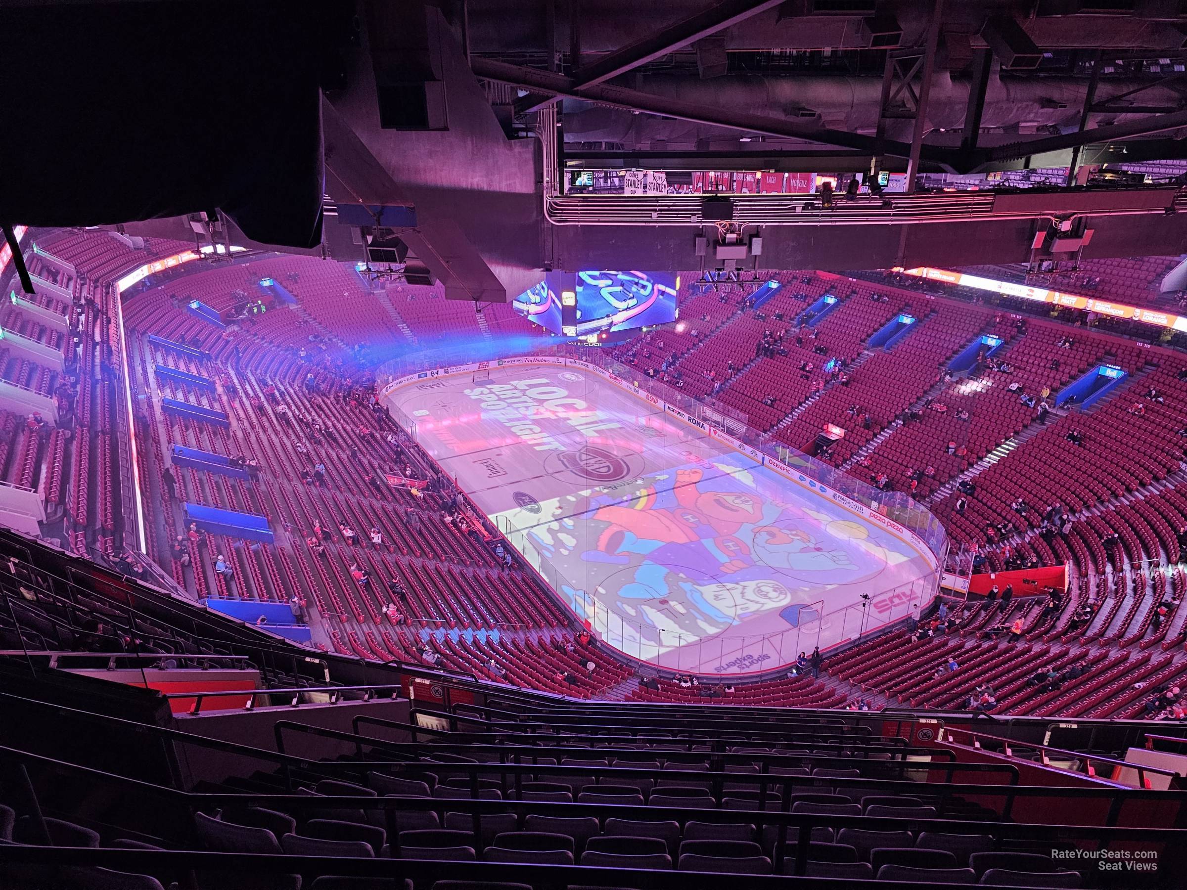 section 431, row c seat view  for hockey - bell centre