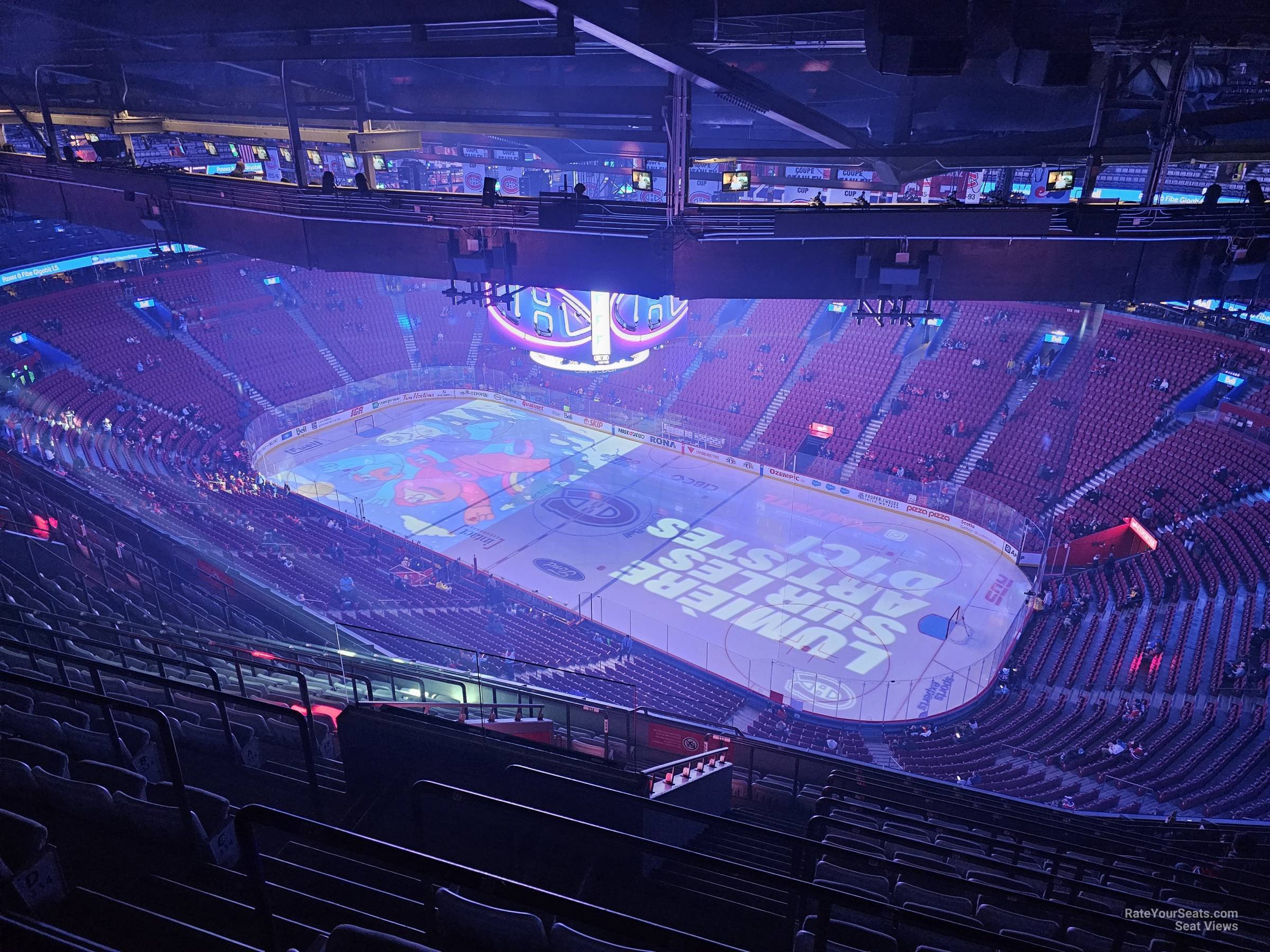 section 433, row c seat view  for hockey - bell centre