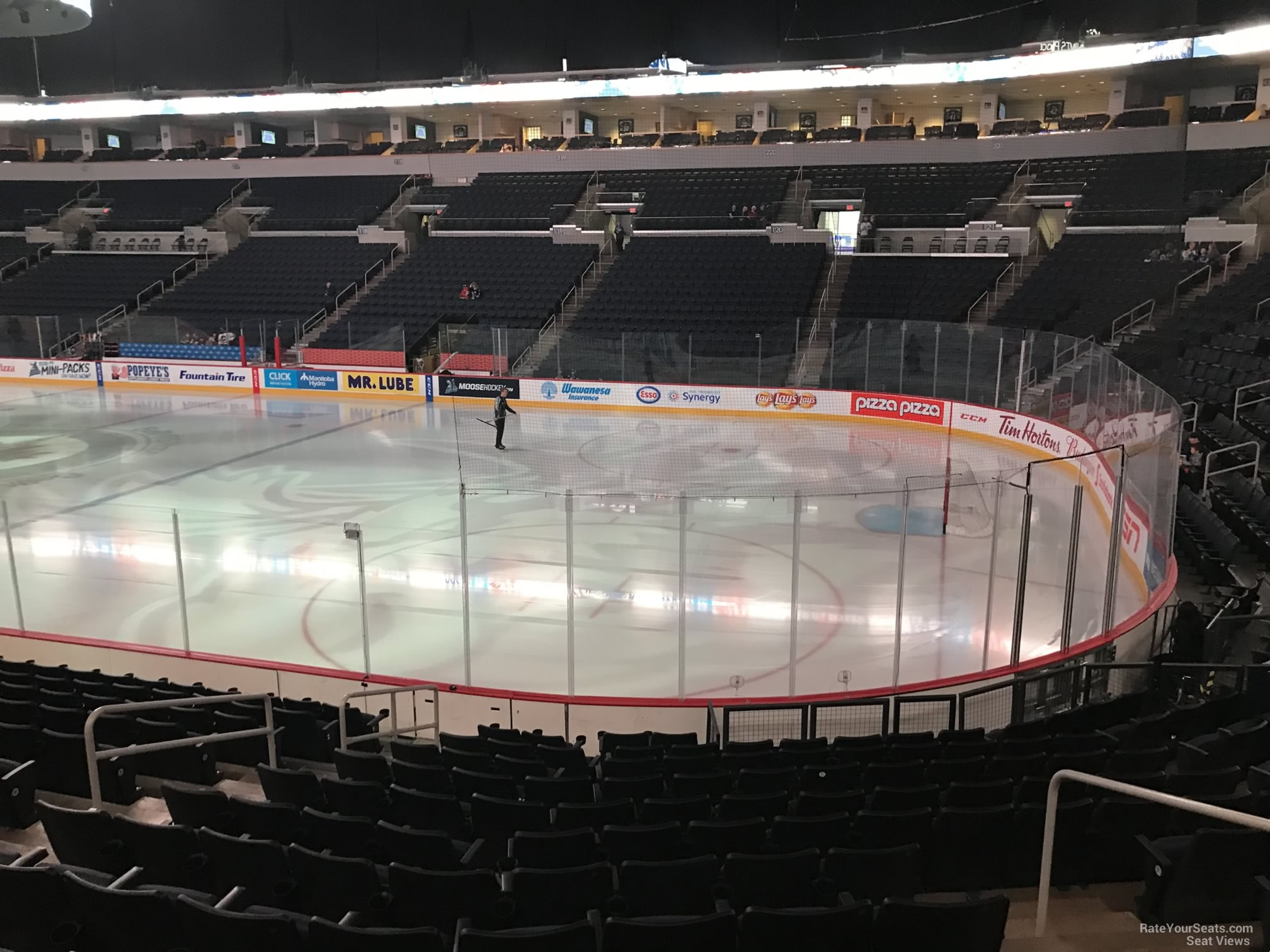 section 103, row 13 seat view  for hockey - canada life centre