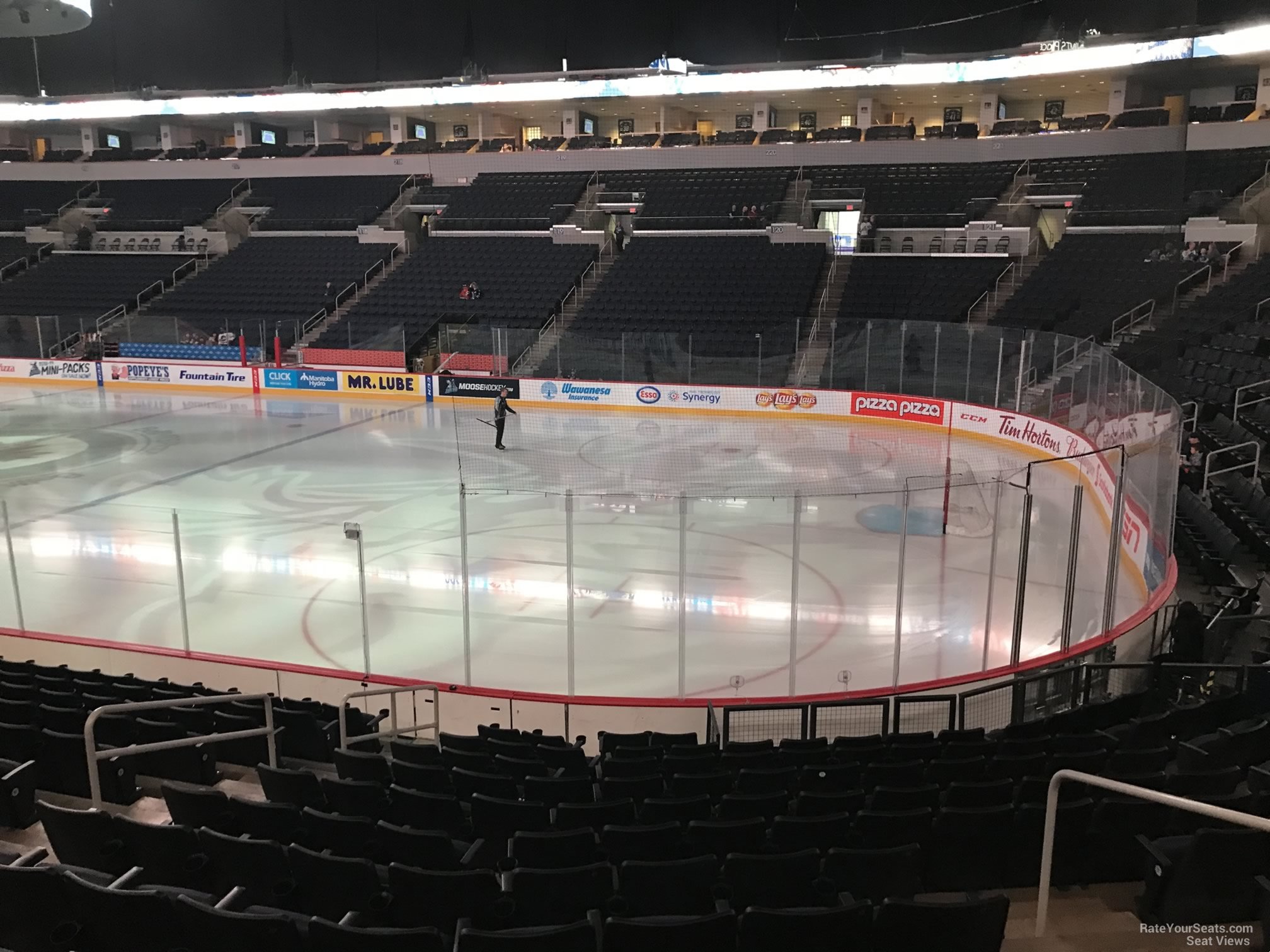 section 103, row 13 seat view  for hockey - canada life centre