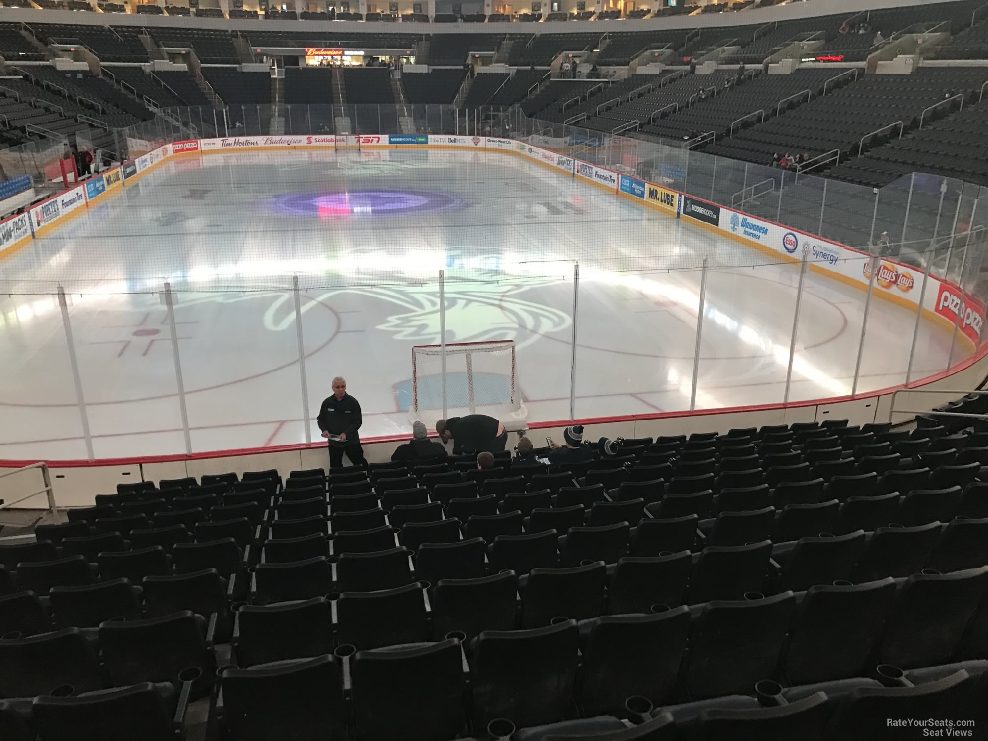 section 112, row 13 seat view  for hockey - canada life centre