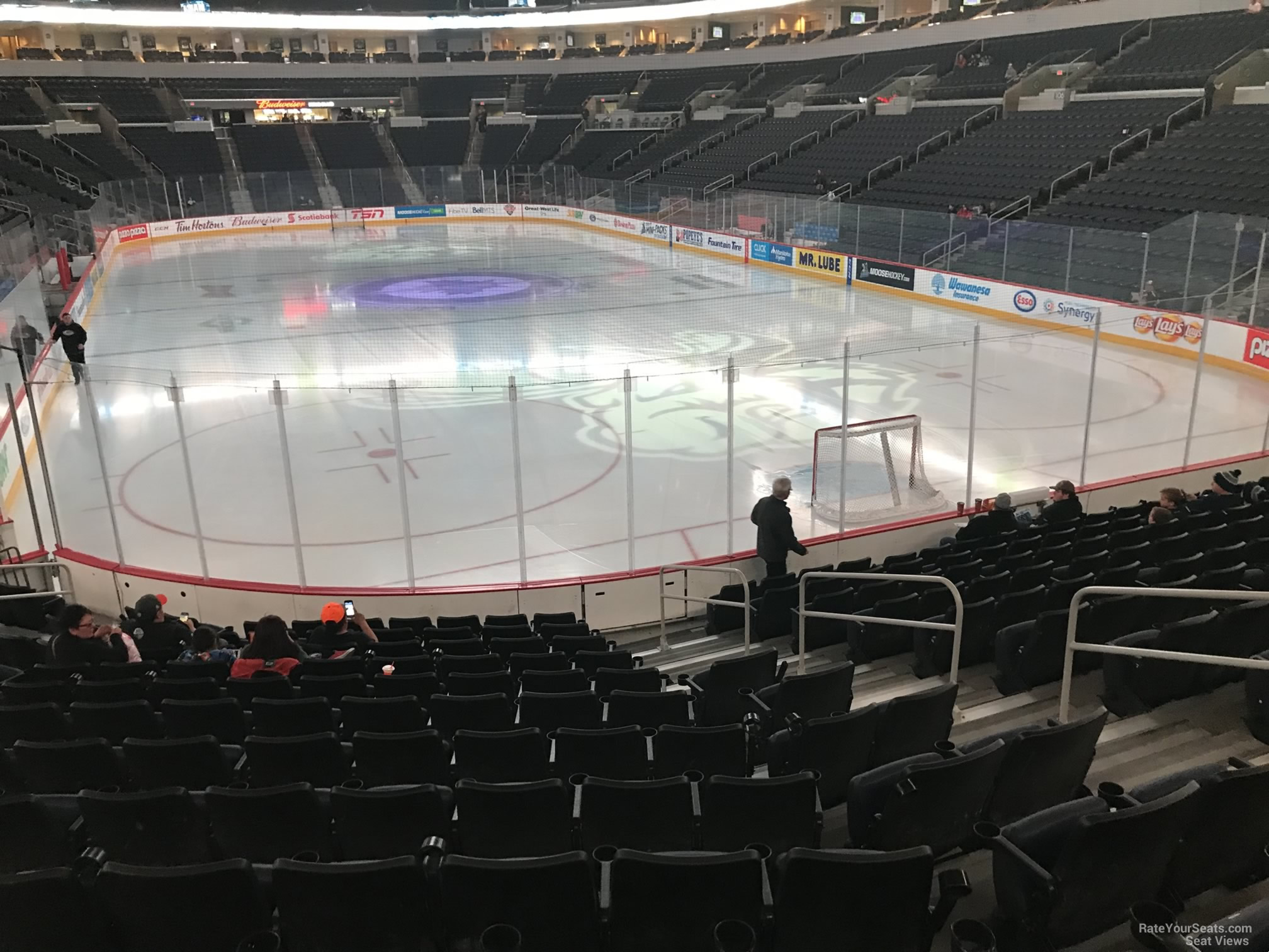 section 113, row 13 seat view  for hockey - canada life centre