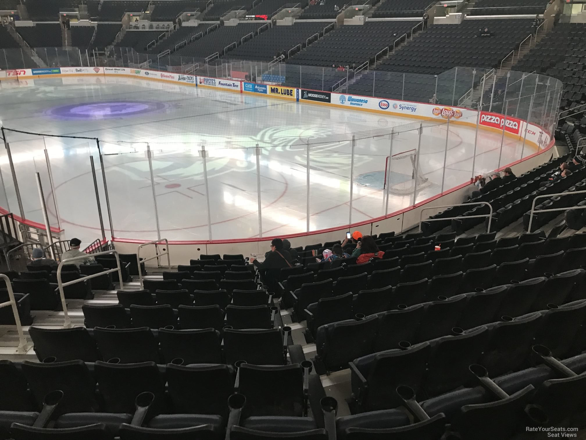 section 115, row 13 seat view  for hockey - canada life centre